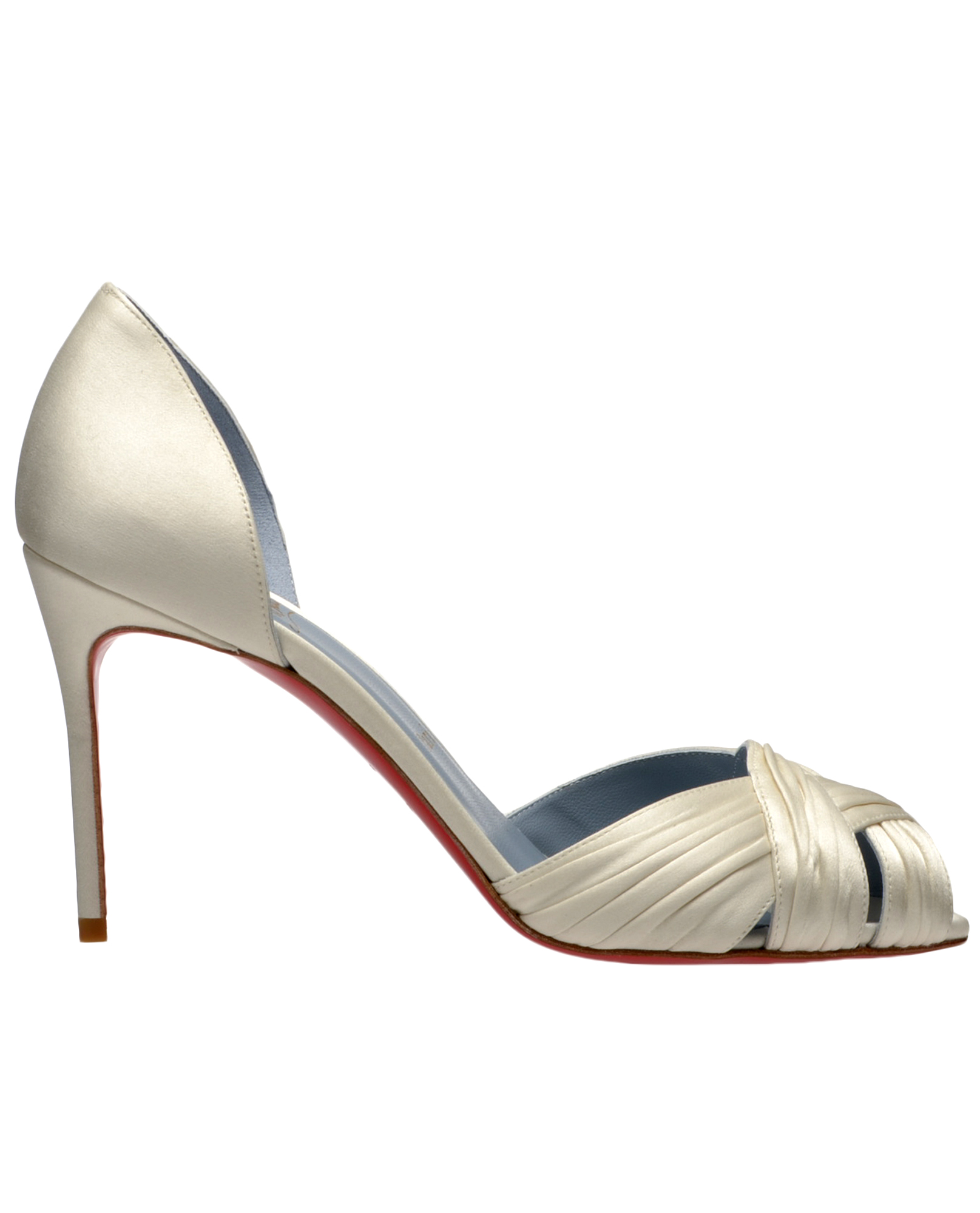 Christian louboutin Comilfo Bridal Shoes in Beige (white) | Lyst  