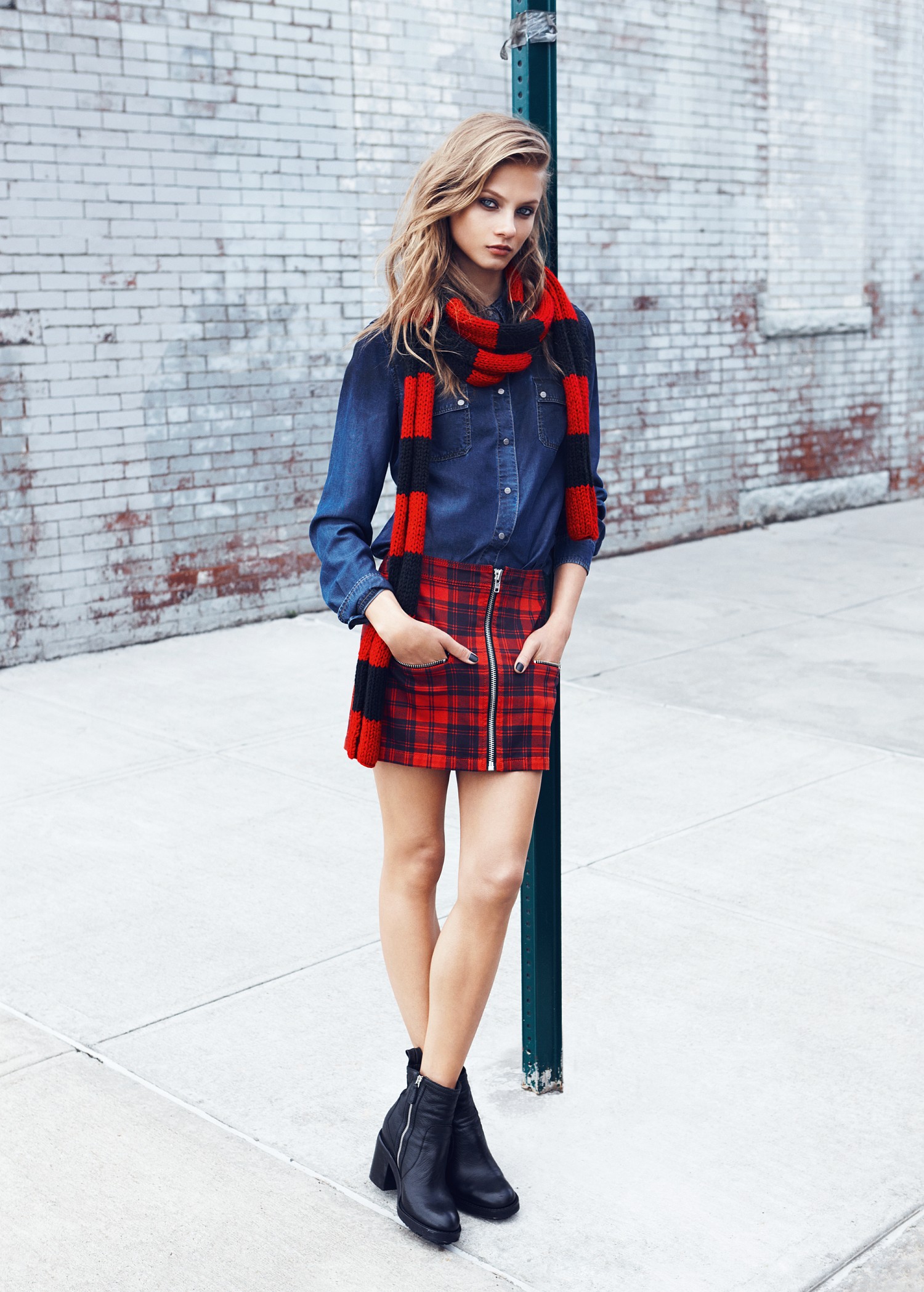 mango croc effect ankle boots