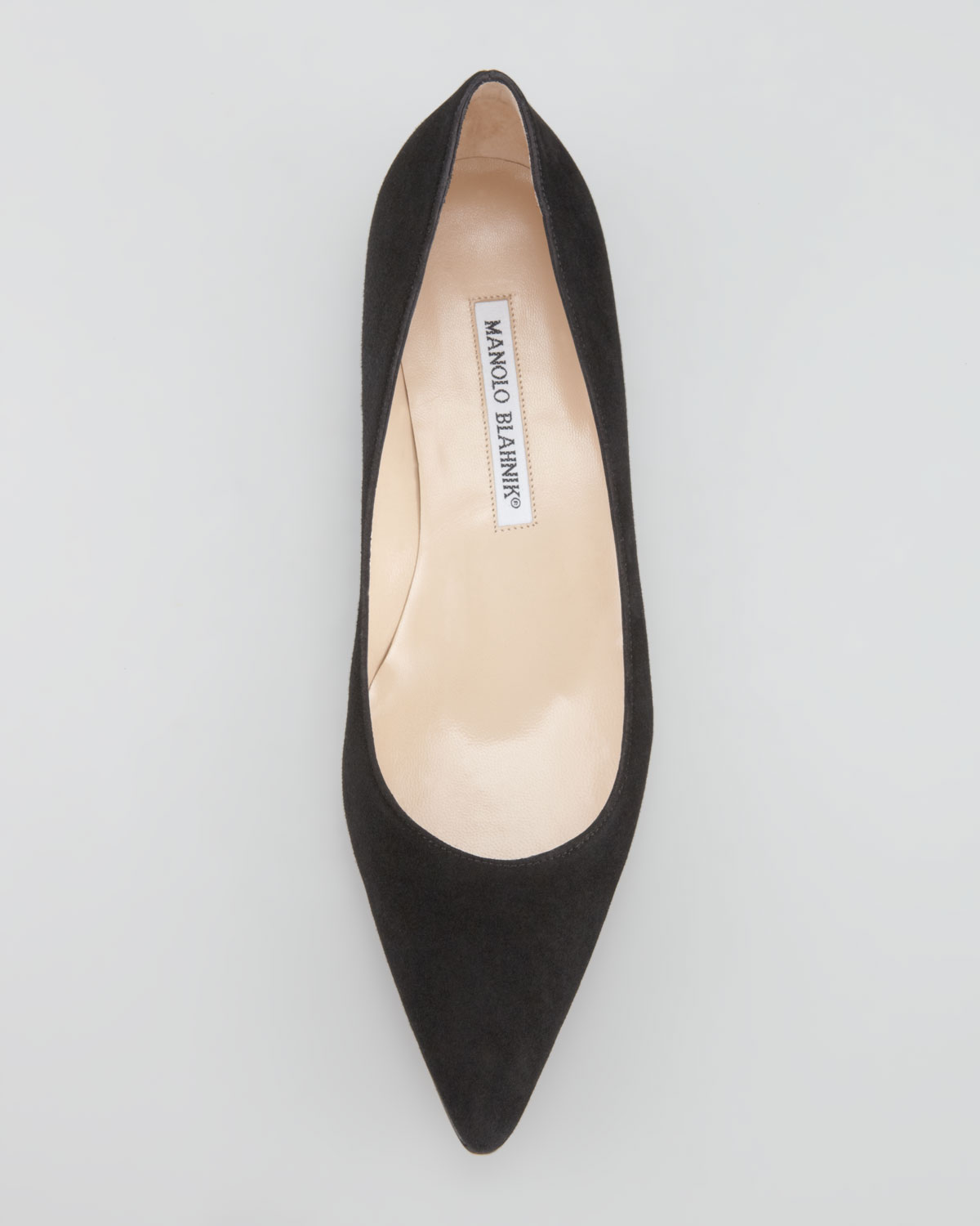 black suede pointed toe flats