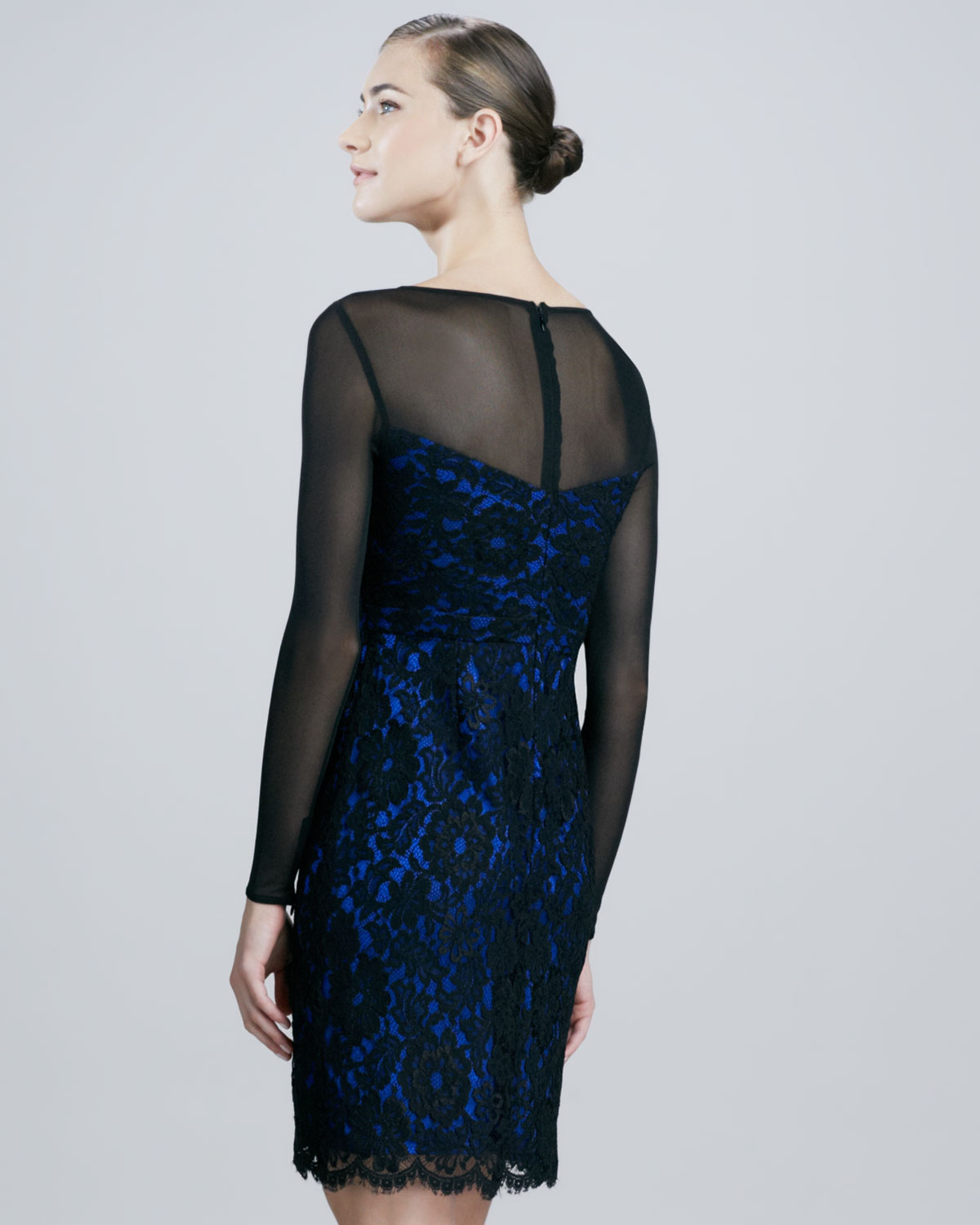 Illusion Lace Tail Dress Illusion Lace Tail Dress