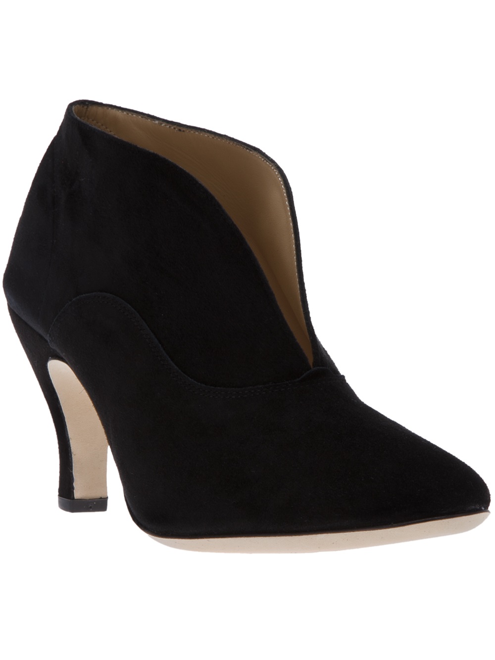 v front ankle boots