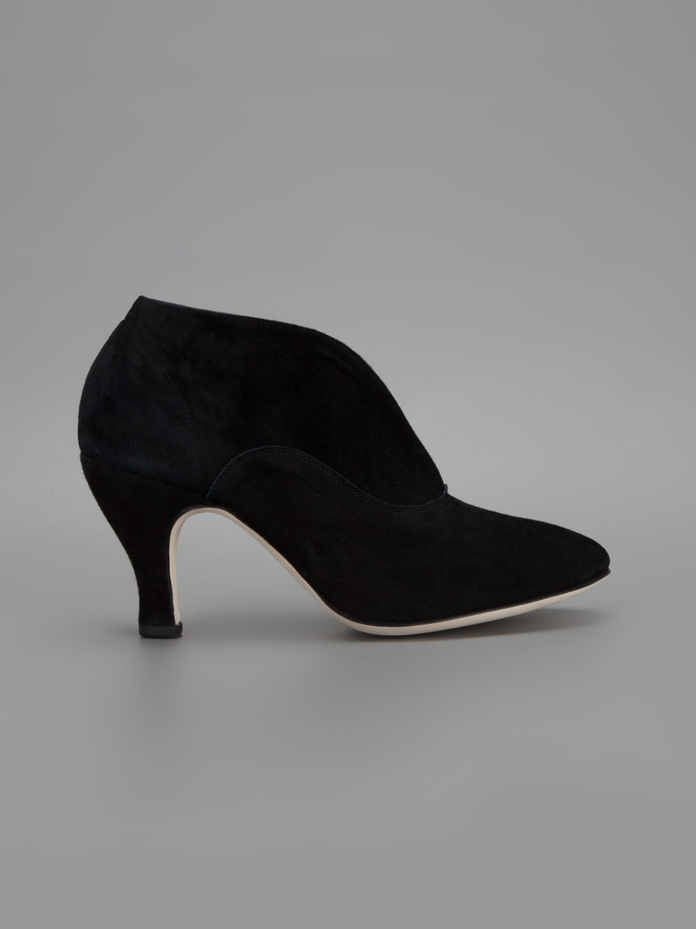 Ankle boots with open front online