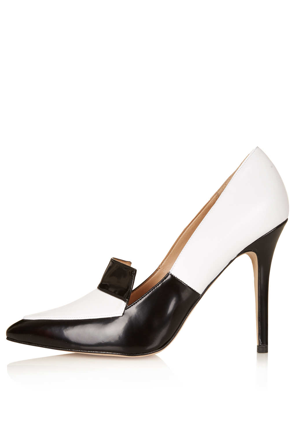 Lyst - Topshop Gesture Panelled Hi Court Shoes in White