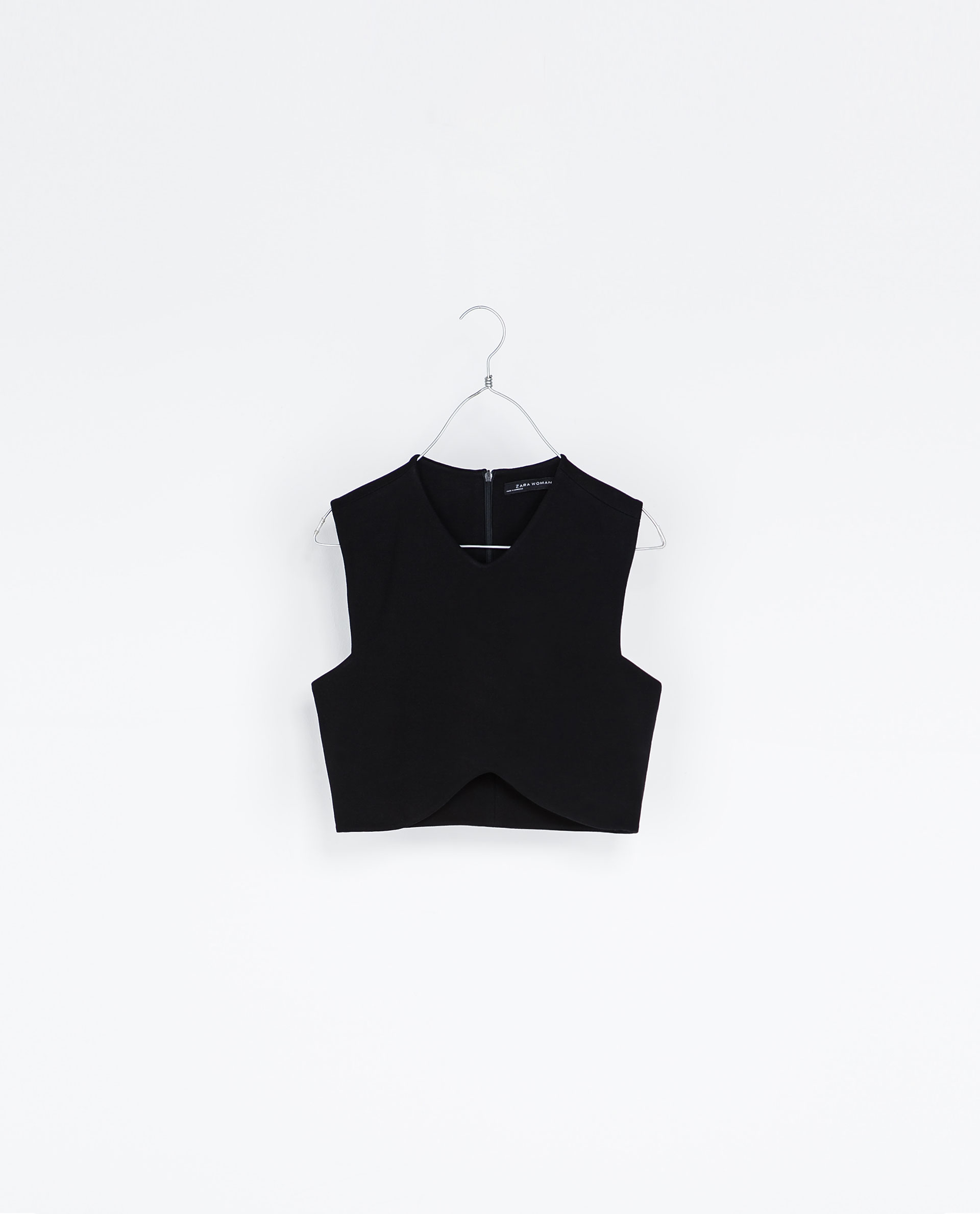 Zara Cropped Top in Black Lyst