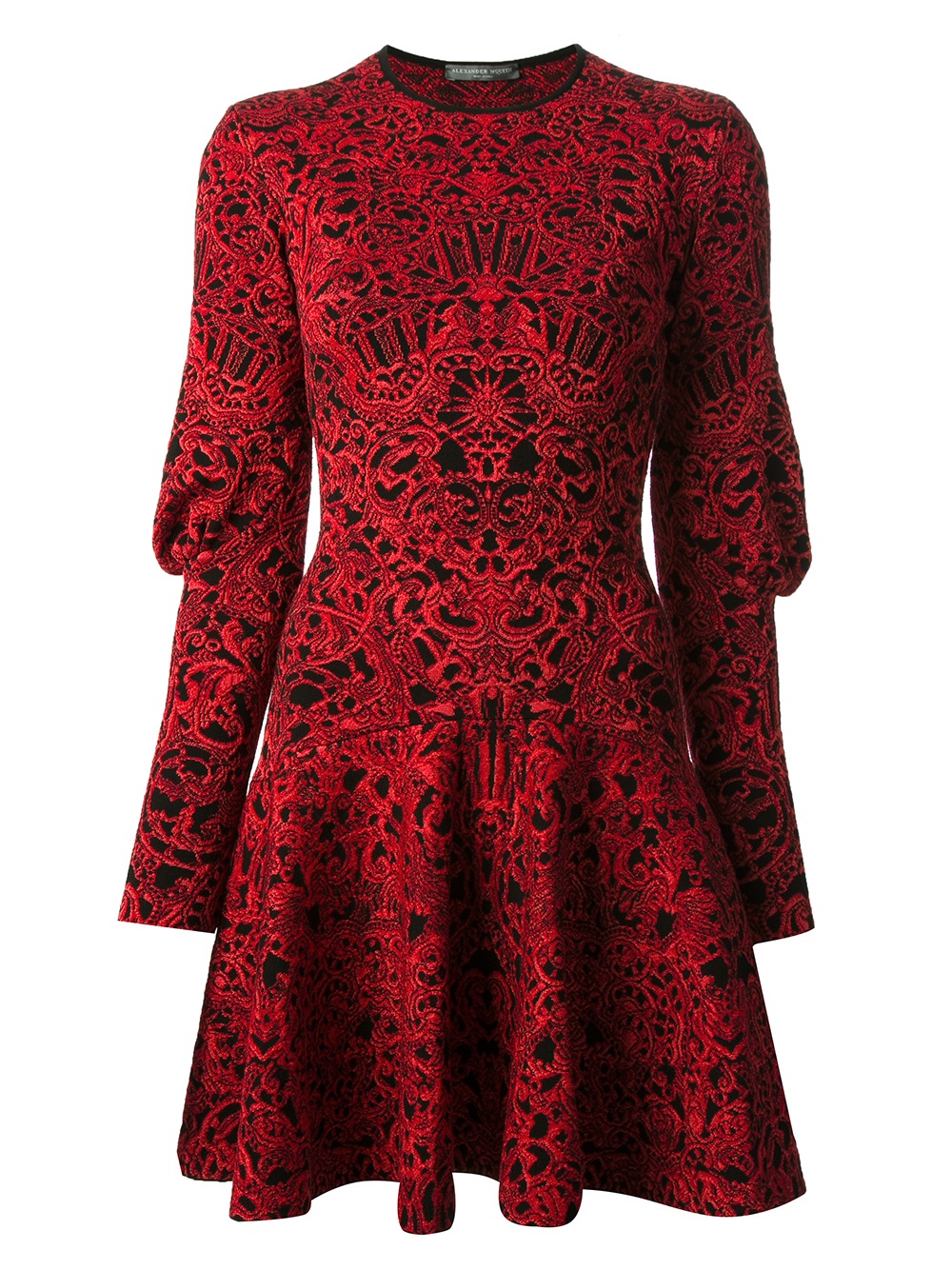 Lyst - Alexander Mcqueen Baroque Sweater Dress in Red