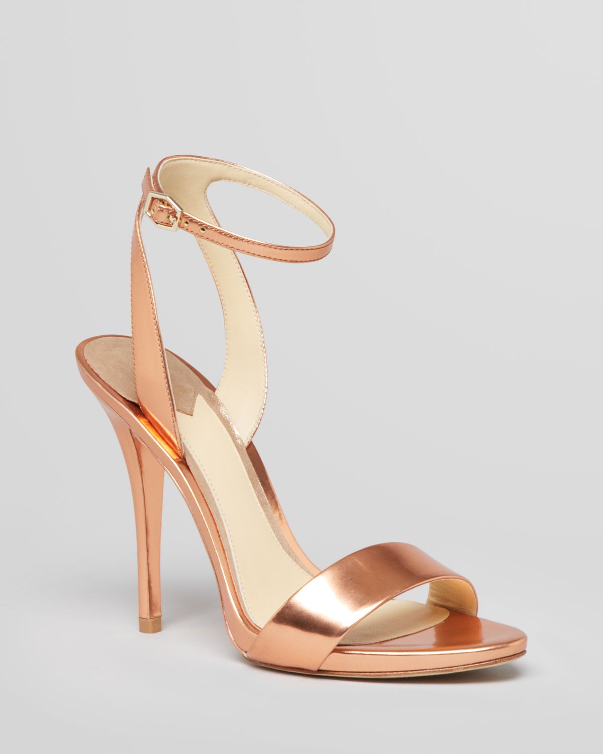 B Brian Atwood Platform Evening Sandals Catania High Heel in Rose Gold  (Metallic) - Lyst