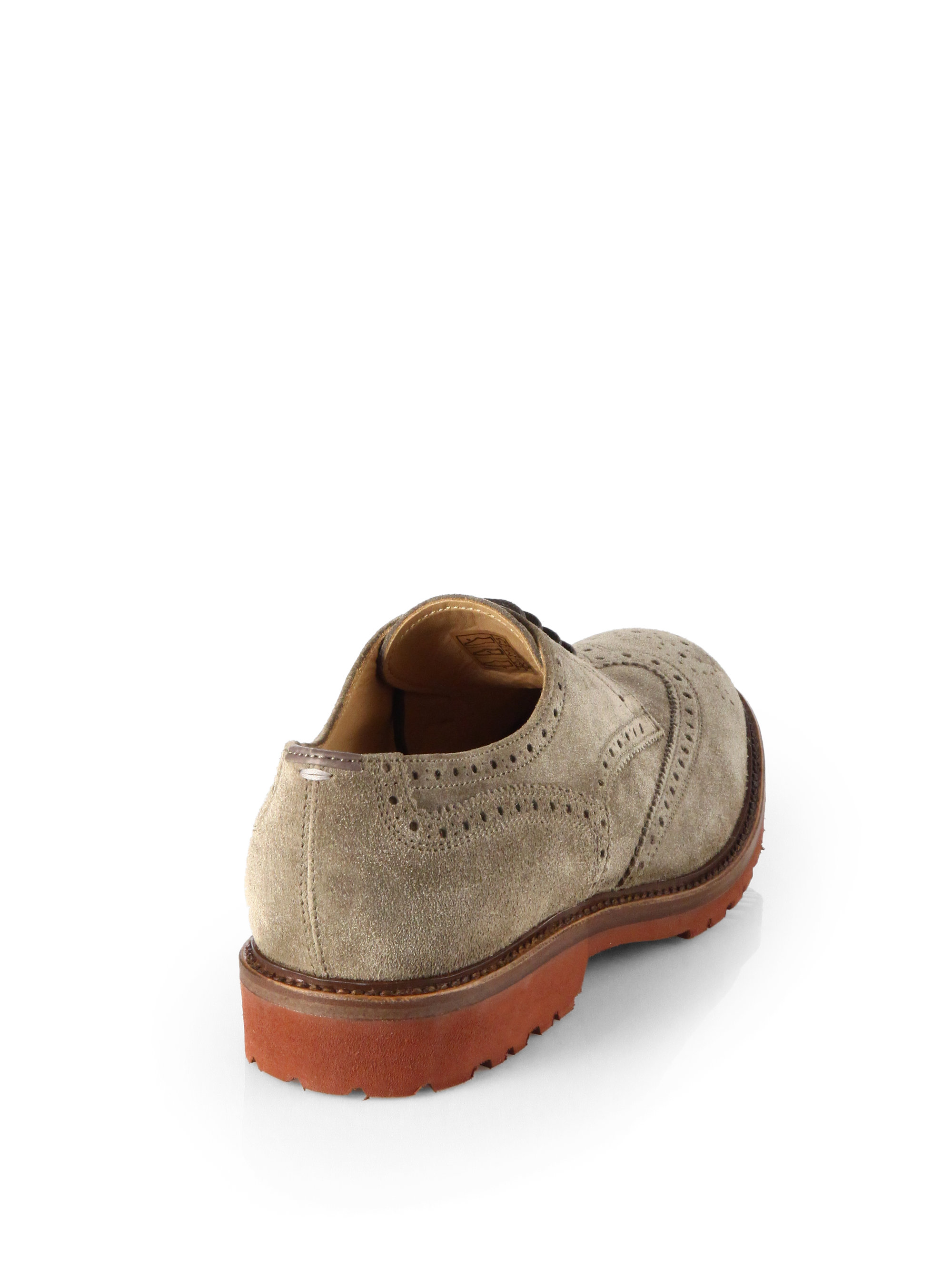 tan suede wingtips