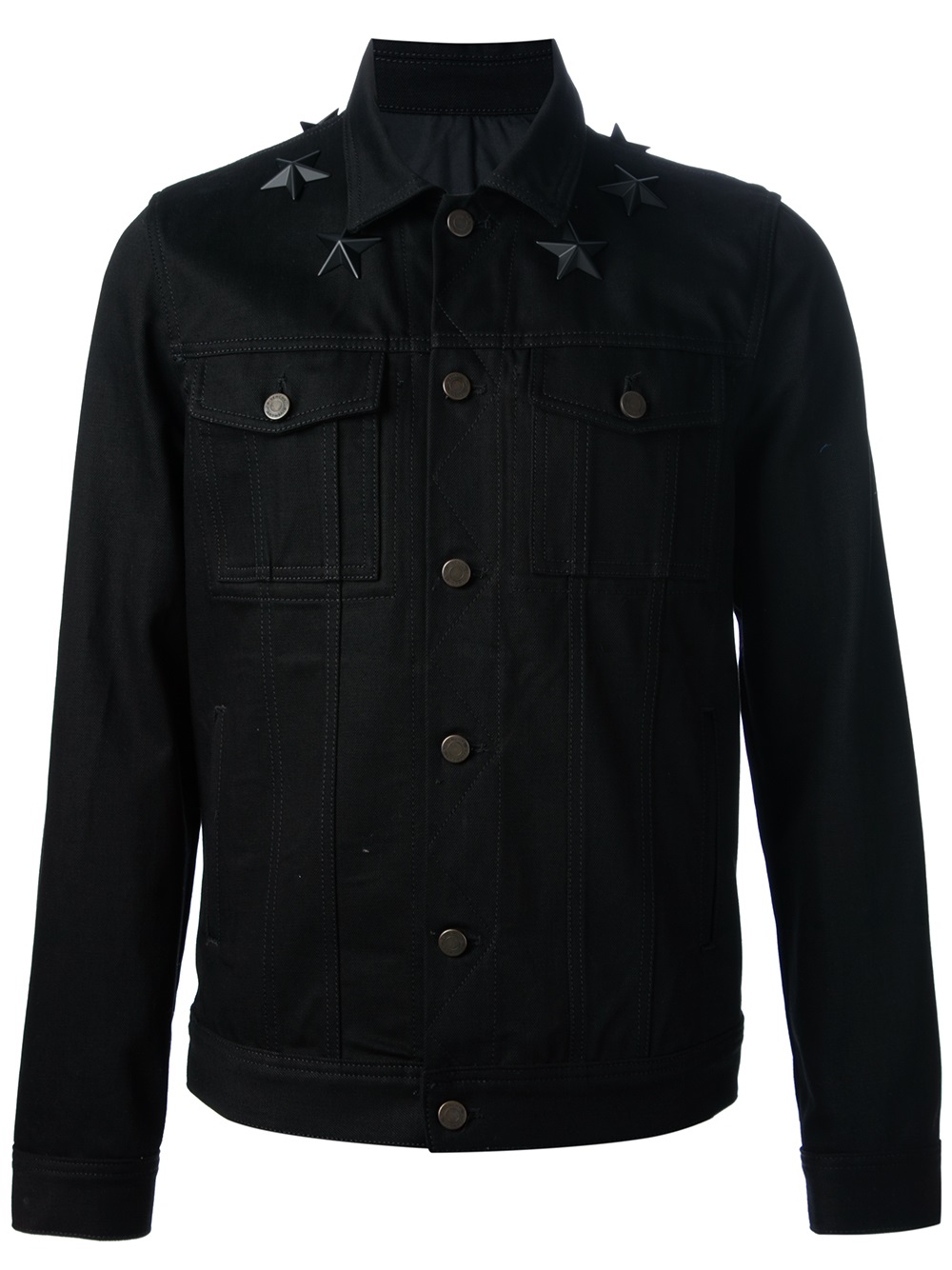 Lyst - Givenchy Studded Button Down Jacket in Black for Men