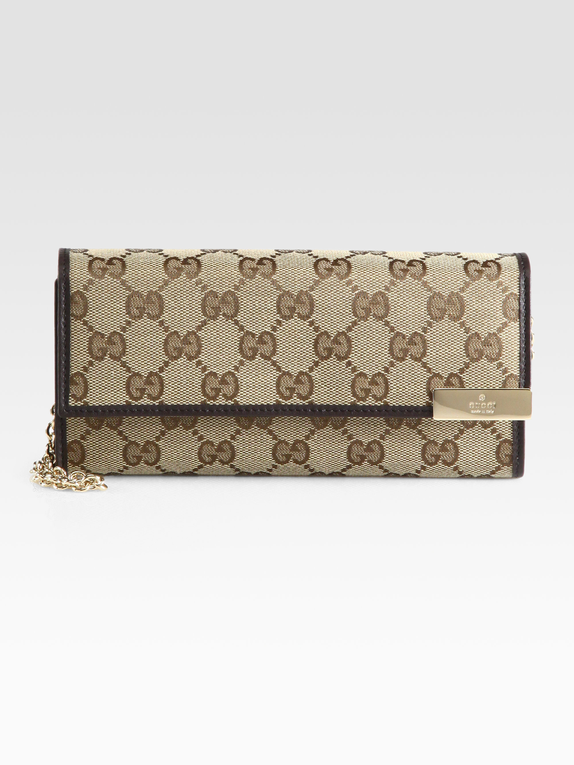 Gucci Dice Original Gg Canvas Chain Wallet in Beige (Natural) - Lyst