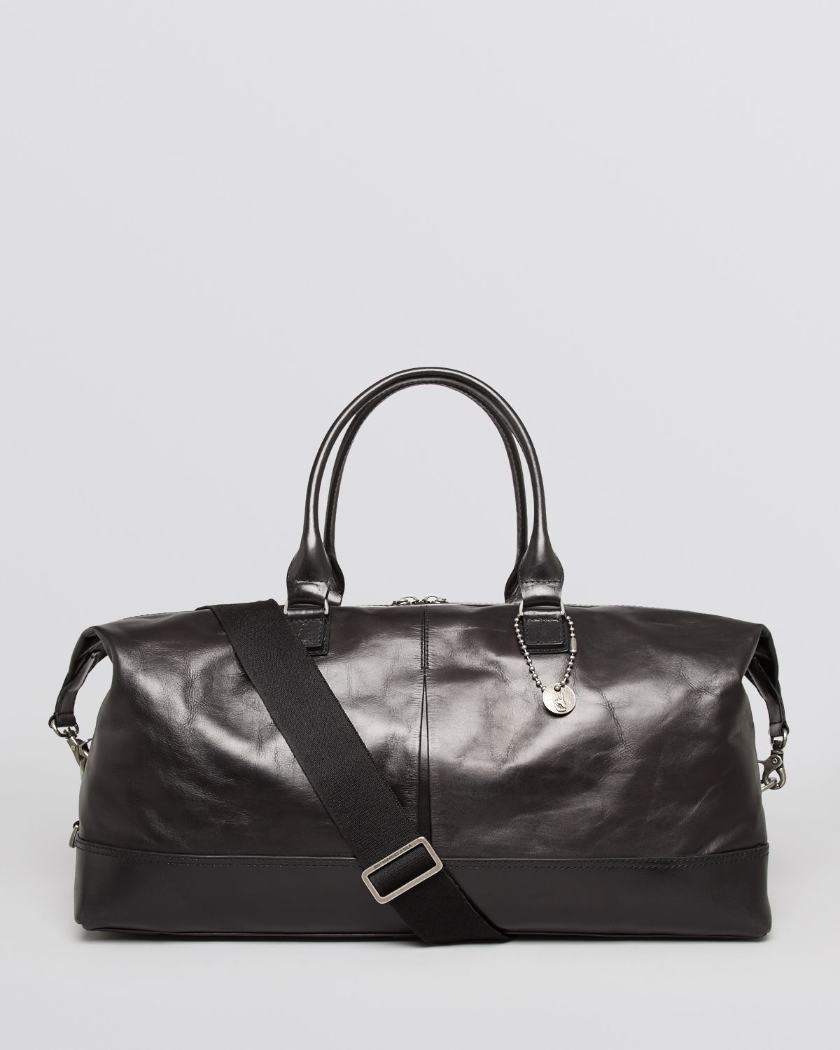 Lyst John Varvatos Leather Duffel Bag in Black for Men
