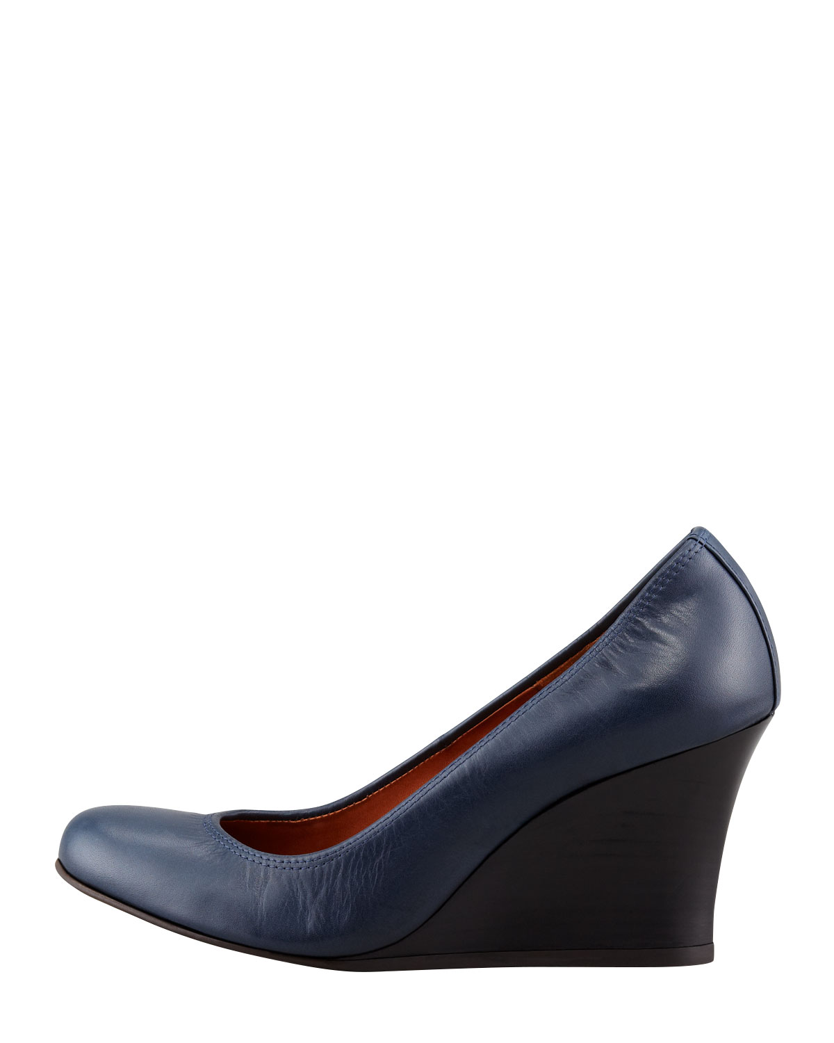 lanvin wedge pump