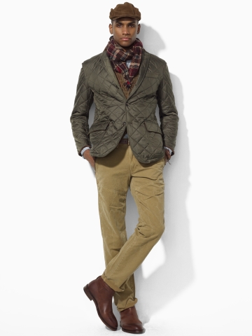 ralph lauren quilted sport coat