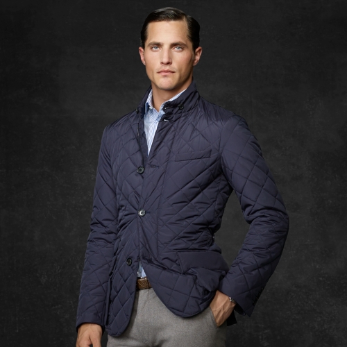 ralph lauren quilted blazer