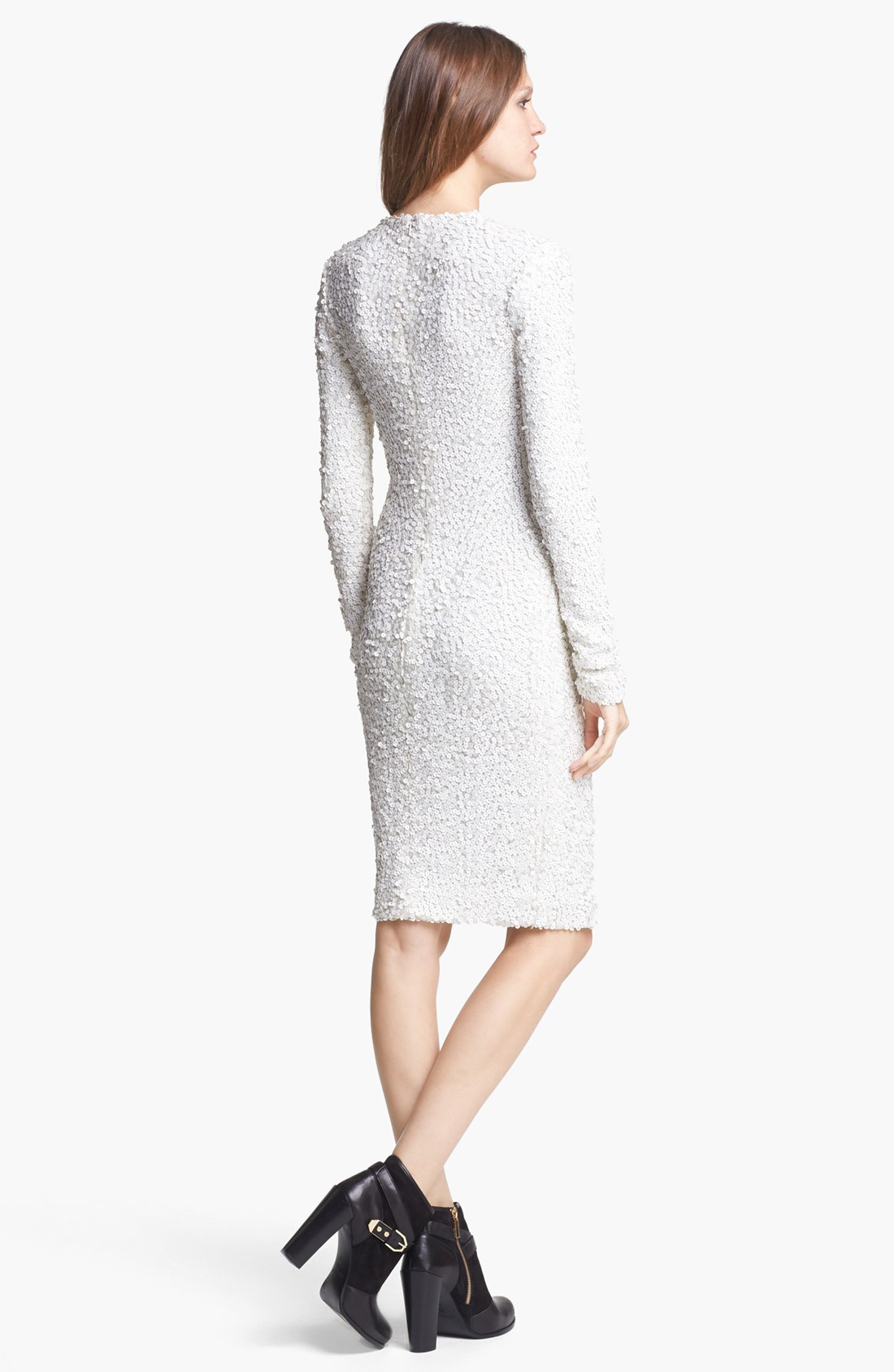 rachel zoe white sequin dress