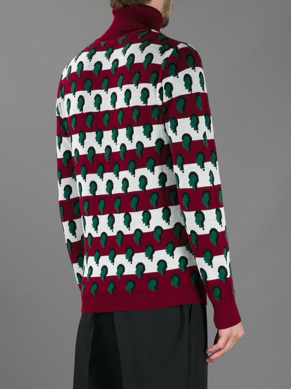 Raf Simons Jacquard Knit Sweater for Men | Lyst