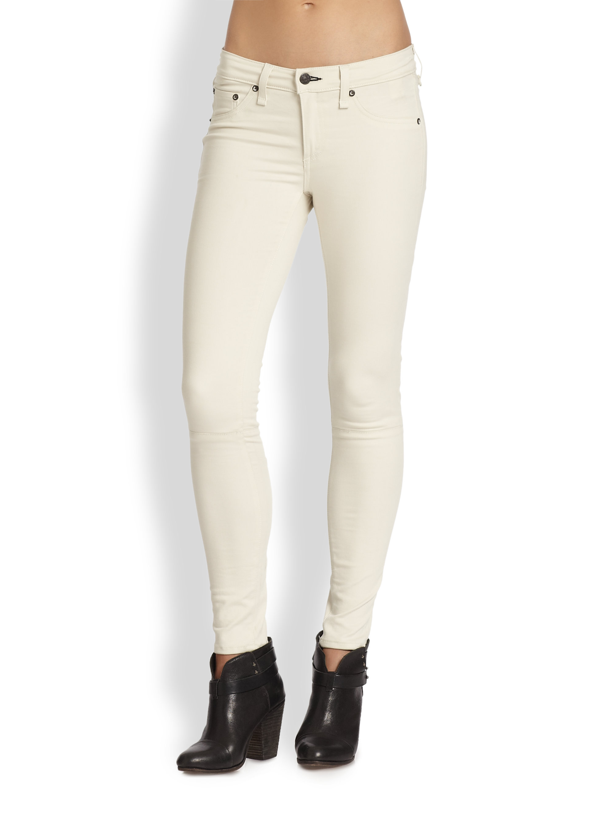 winter white skinny jeans