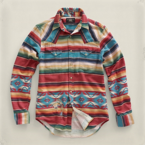 RRL Faded Serape-striped Western for Men | Lyst