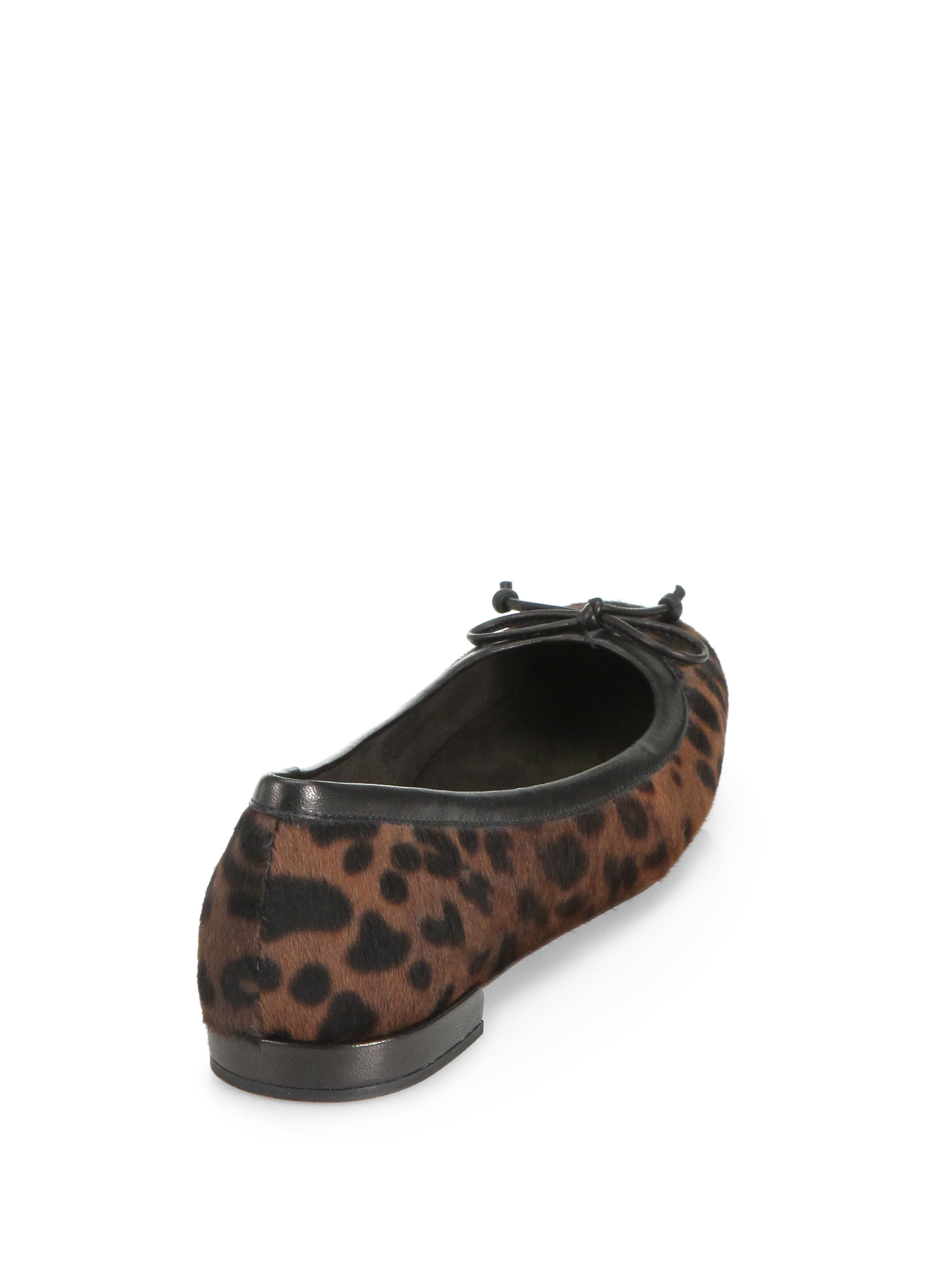 stuart weitzman leopard flats