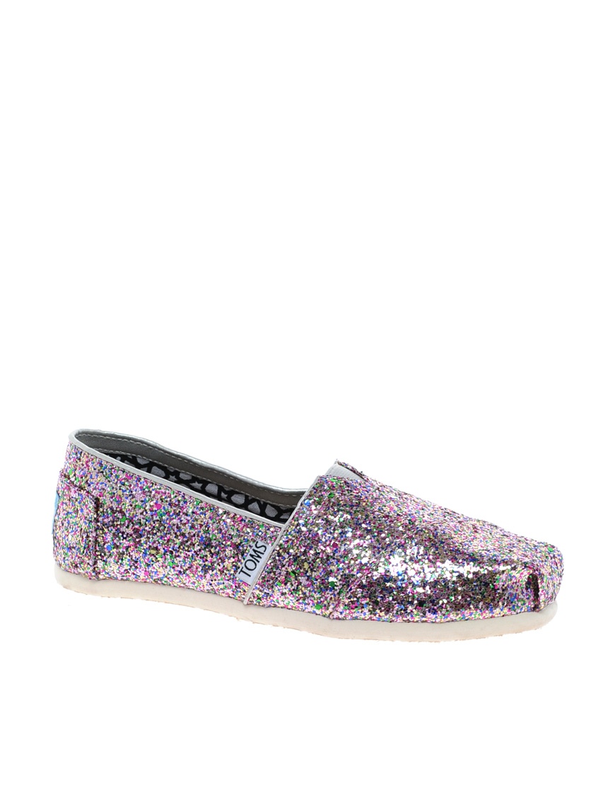 Toms jutti shop flats glitter