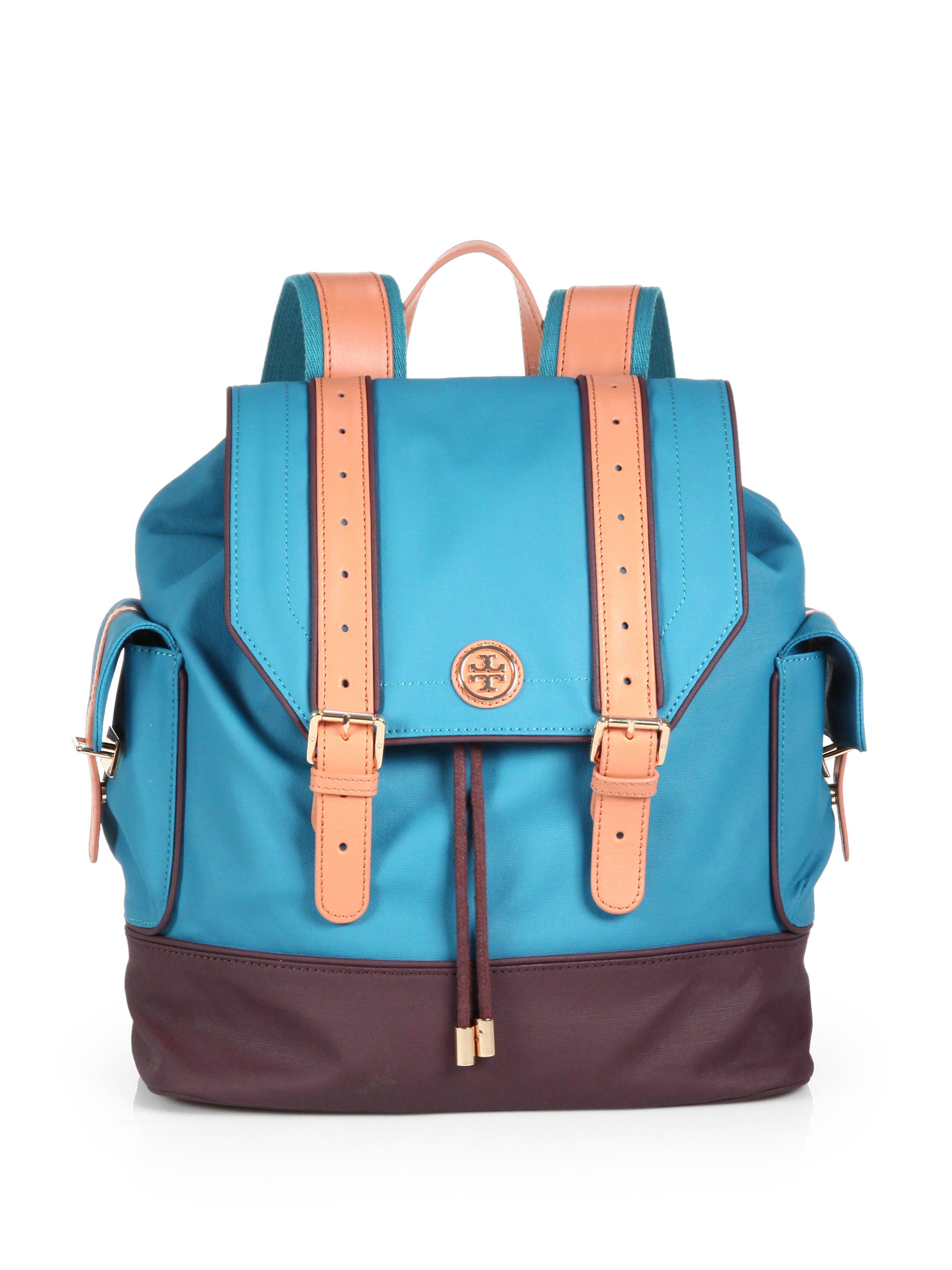 tory burch blue backpack