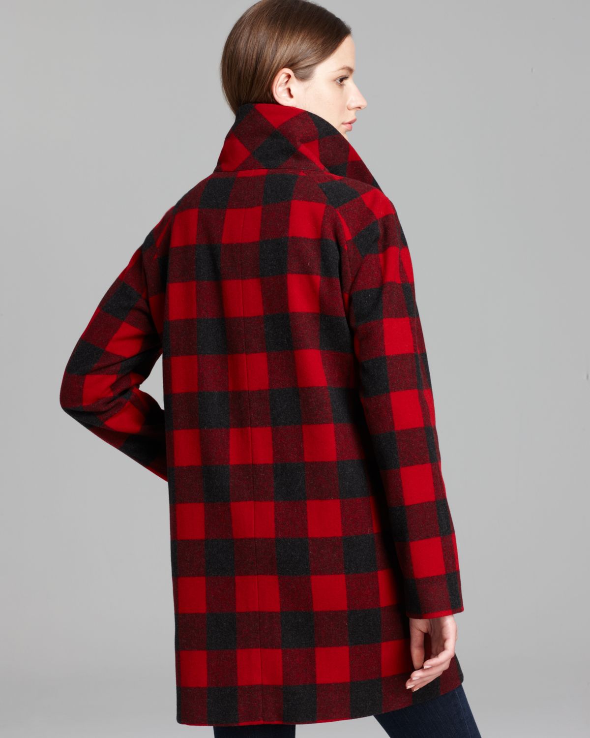 Lyst - Woolrich Coat Greenland Plaid Heritage in Red