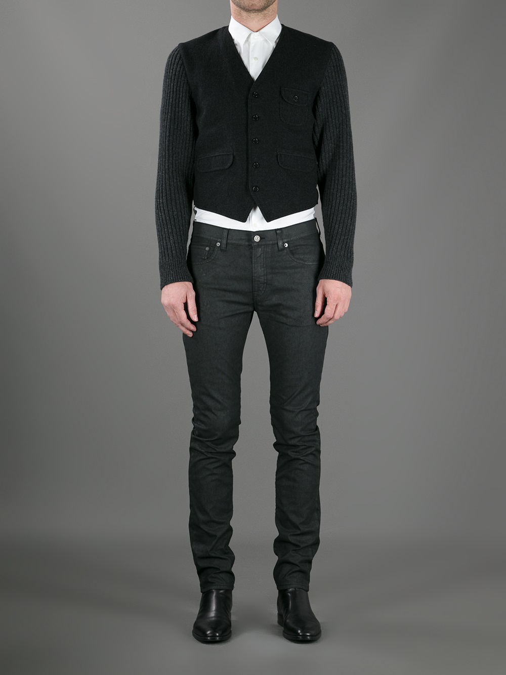 Acne Studios Ace Pleather Jean in Black 