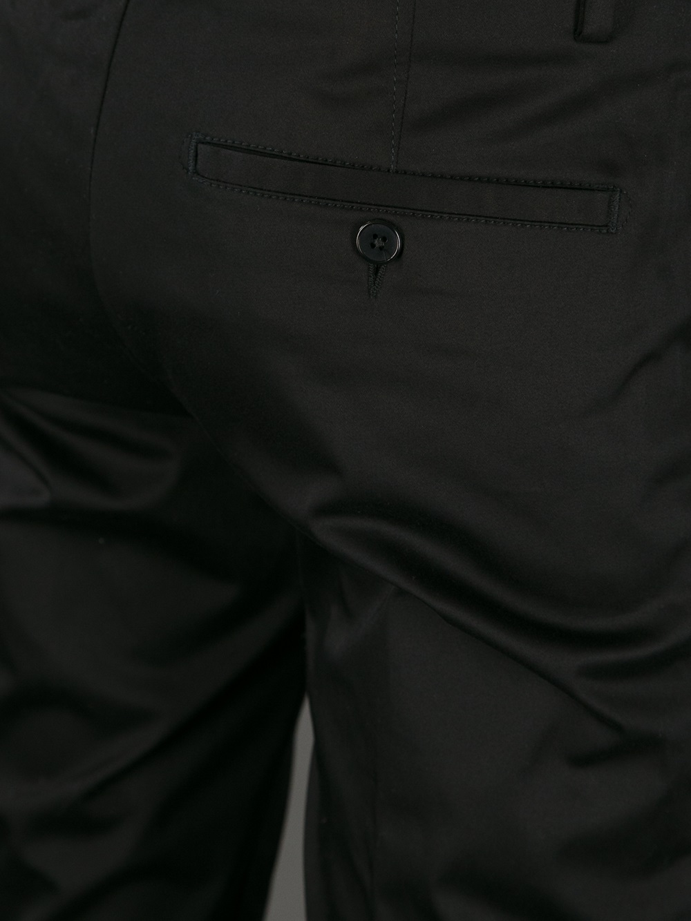 Acne Studios Max Satin Trouser in Black 