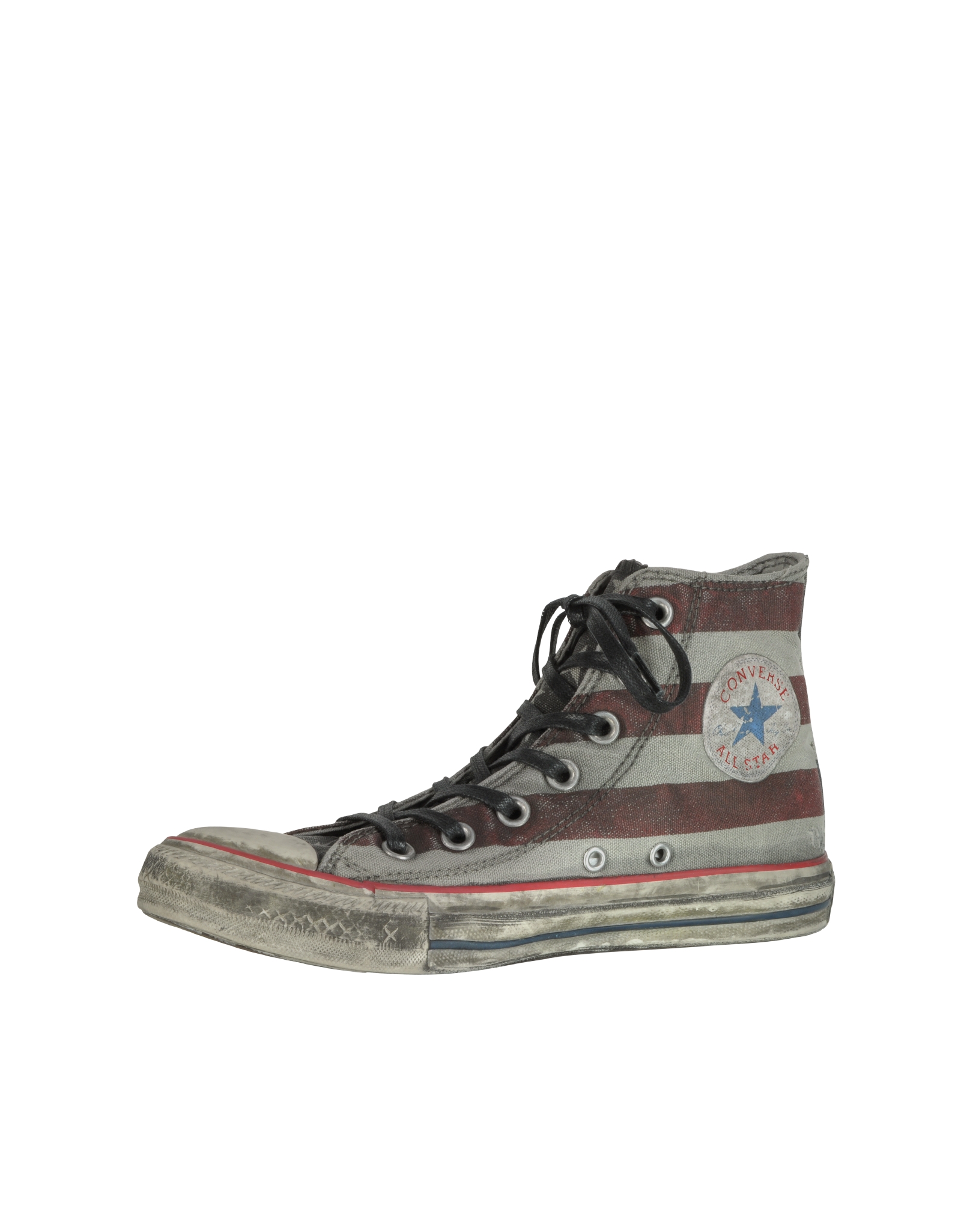 Converse Distressed Canvas High Top Sneaker Wstars