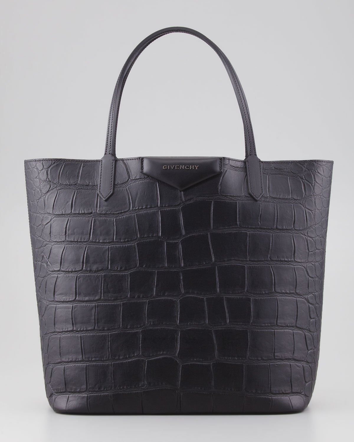 Givenchy Antigona Medium Crocodile-stamped Shopper Bag Black - Lyst