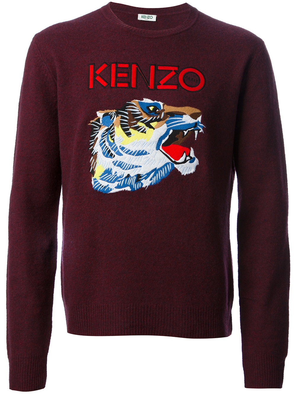 Lyst Kenzo Tiger Print Sweater in Red for Men