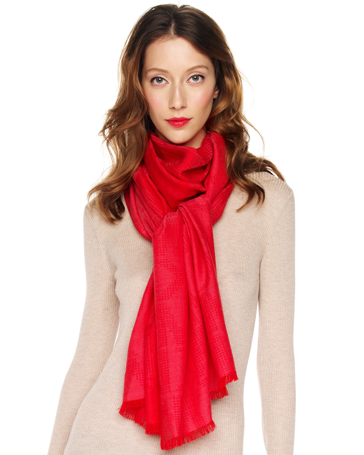 Michael kors scarf red Clearance