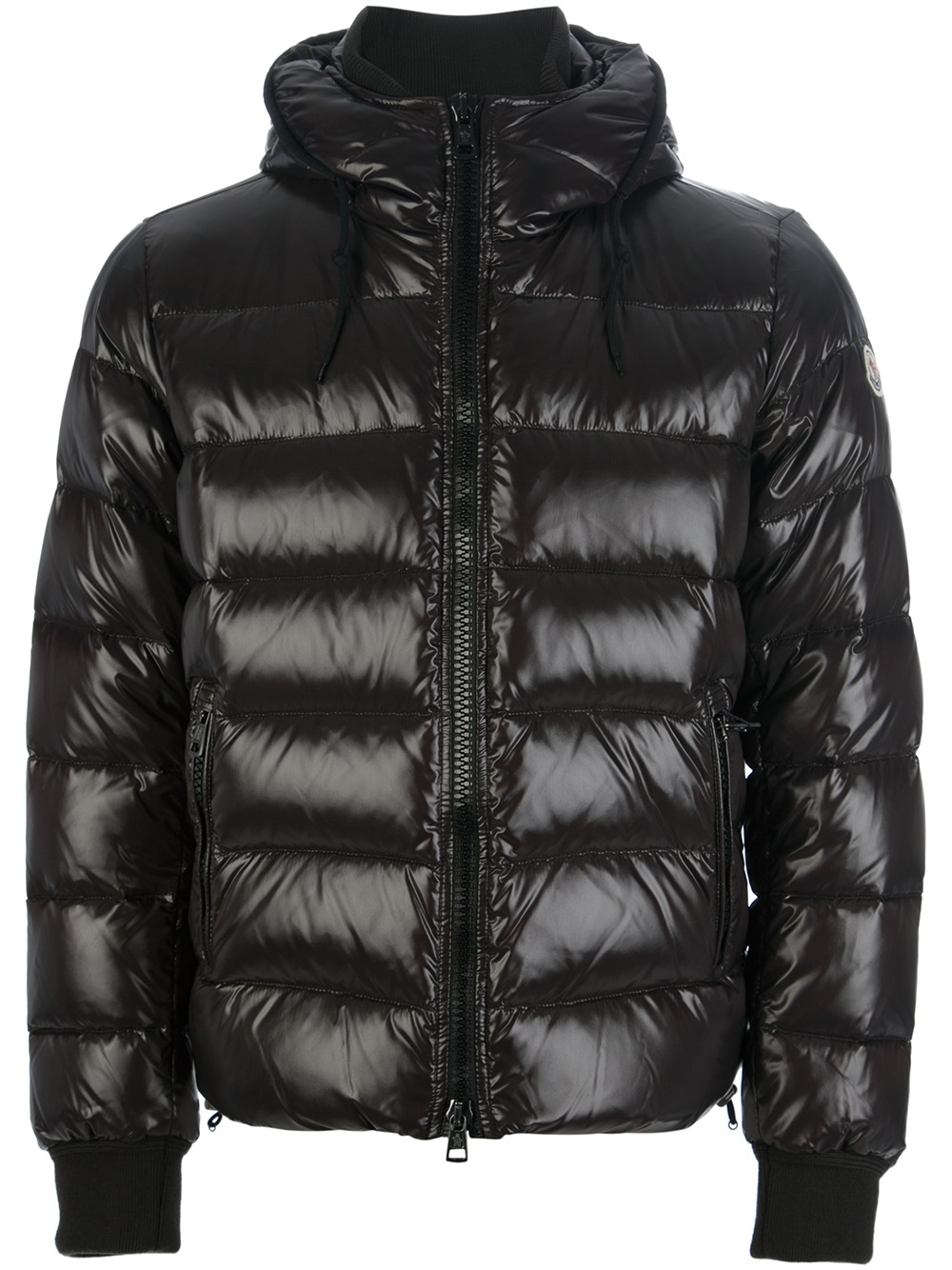moncler black down aubert jacket
