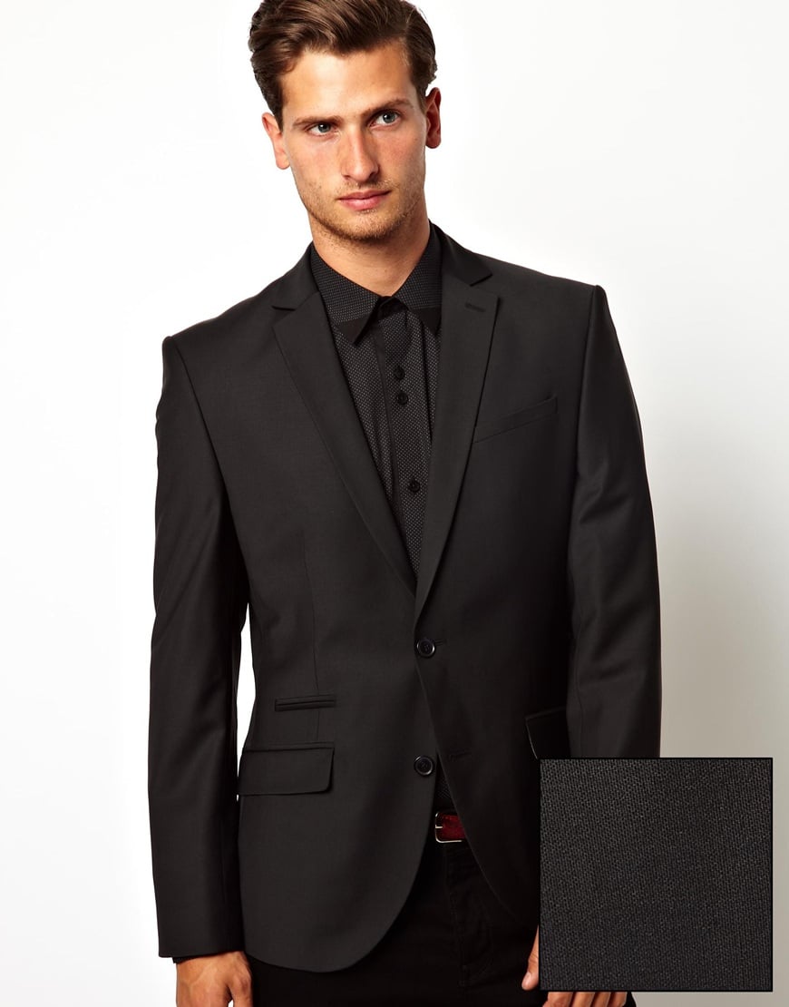 Asos Red Eleven Slim Fit Suit Jacket in Black in Black for Men | Lyst
