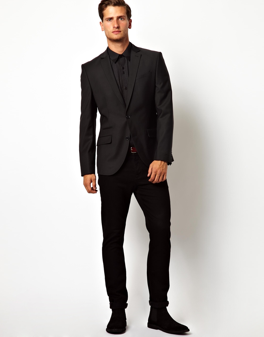 ASOS Red Eleven Slim Fit Suit Jacket in Black for Men - Lyst