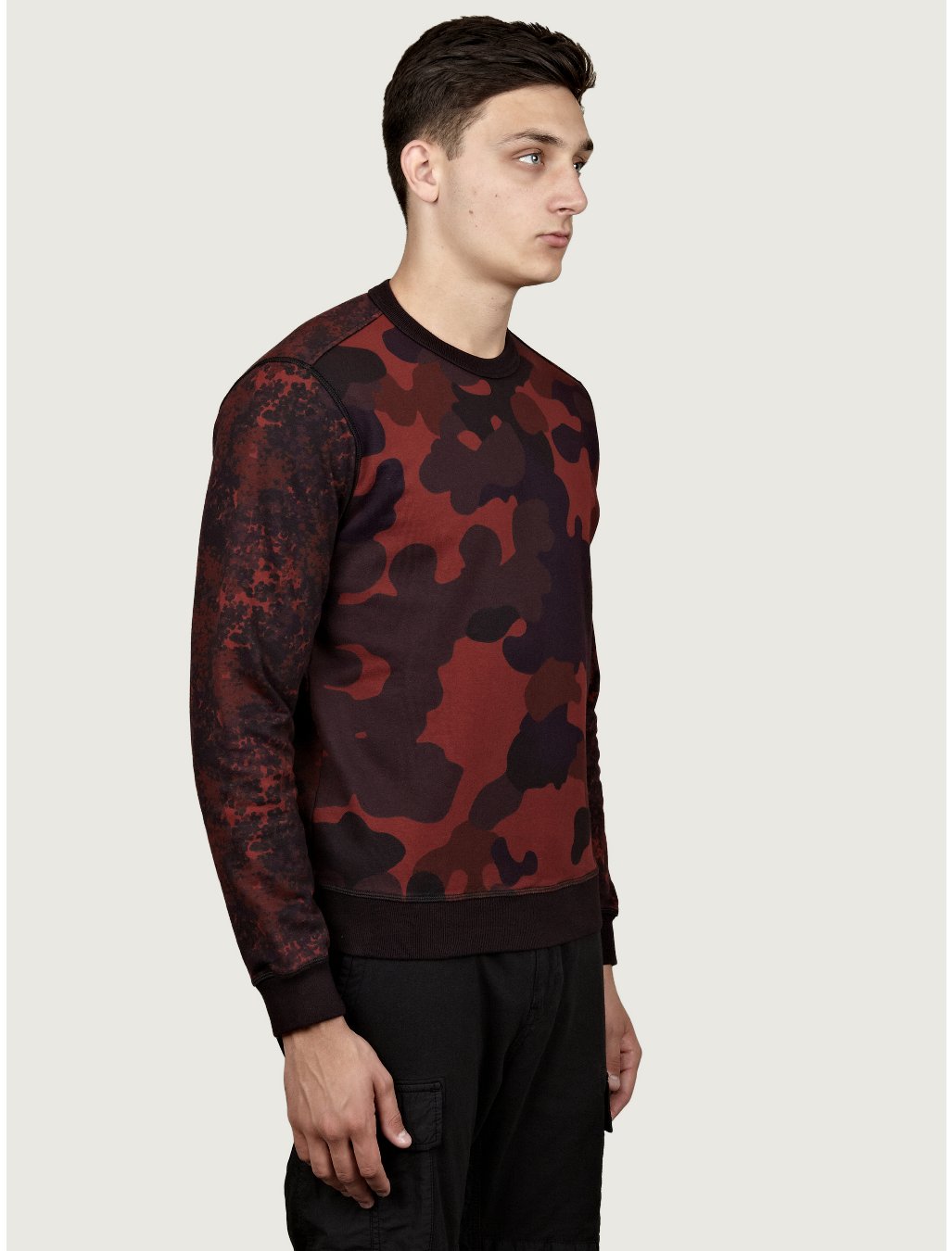 stone island camo jumper