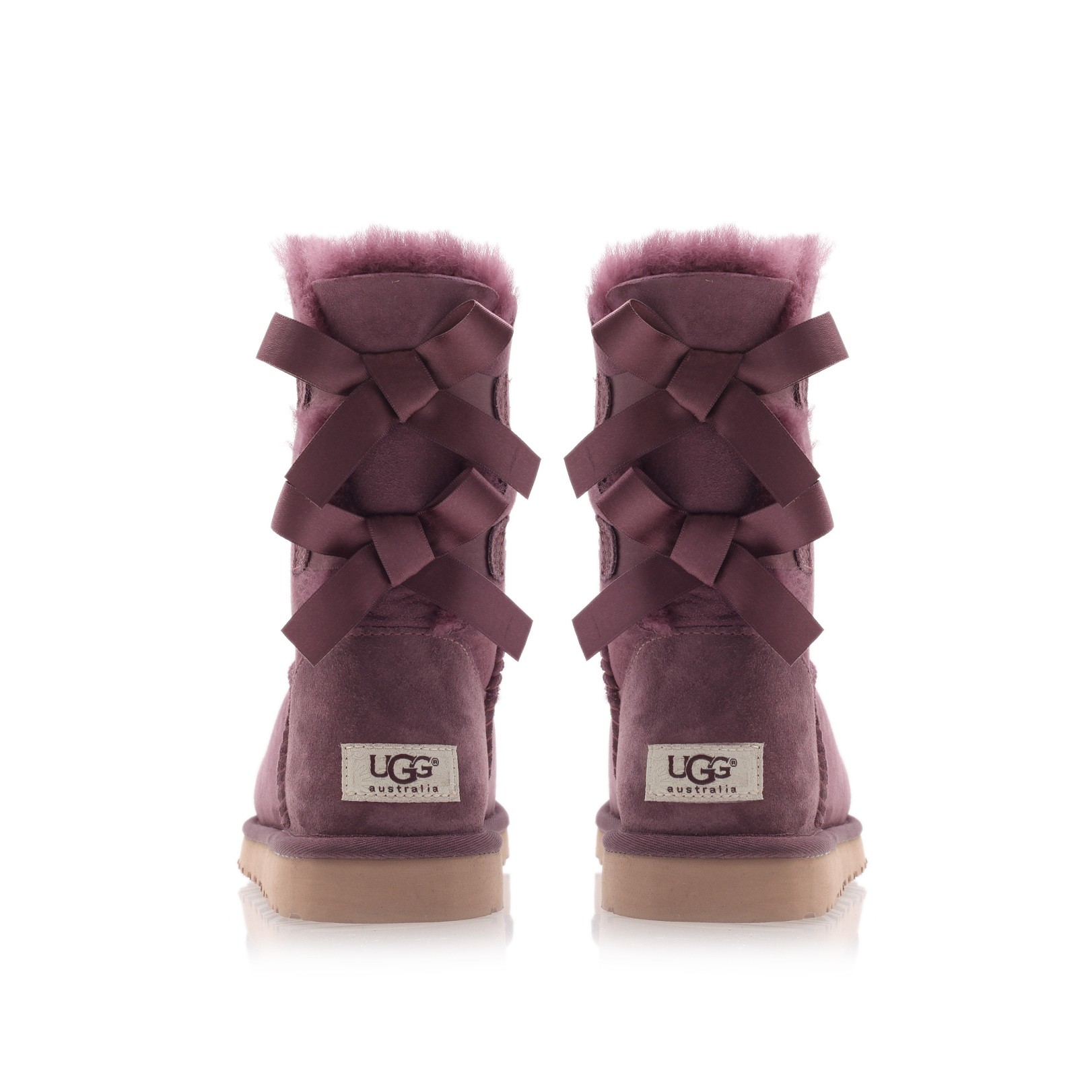 burgundy bailey bow uggs