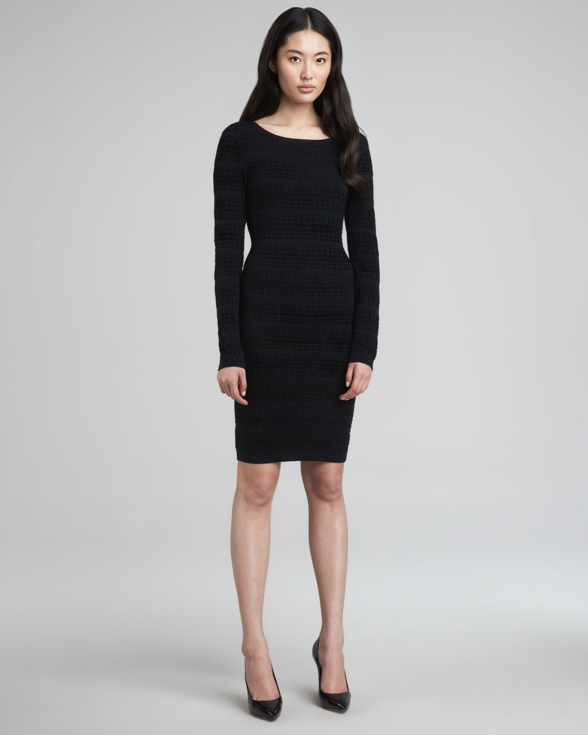 alice and olivia long sleeve dress