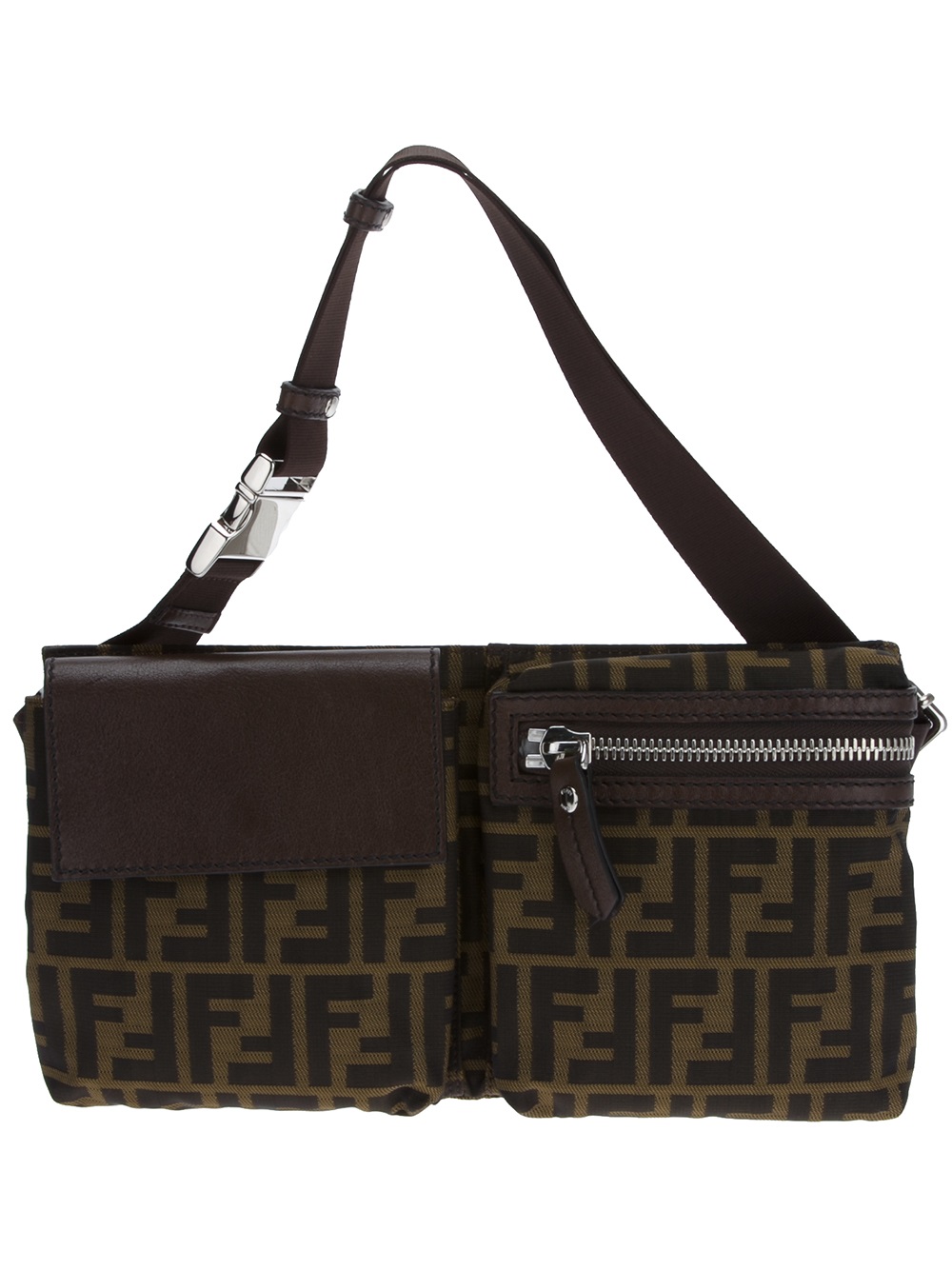 Fendi Monogram Bum Bag in Brown - Lyst