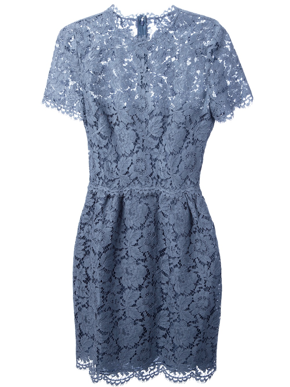 Valentino Lace Dress in Blue - Lyst