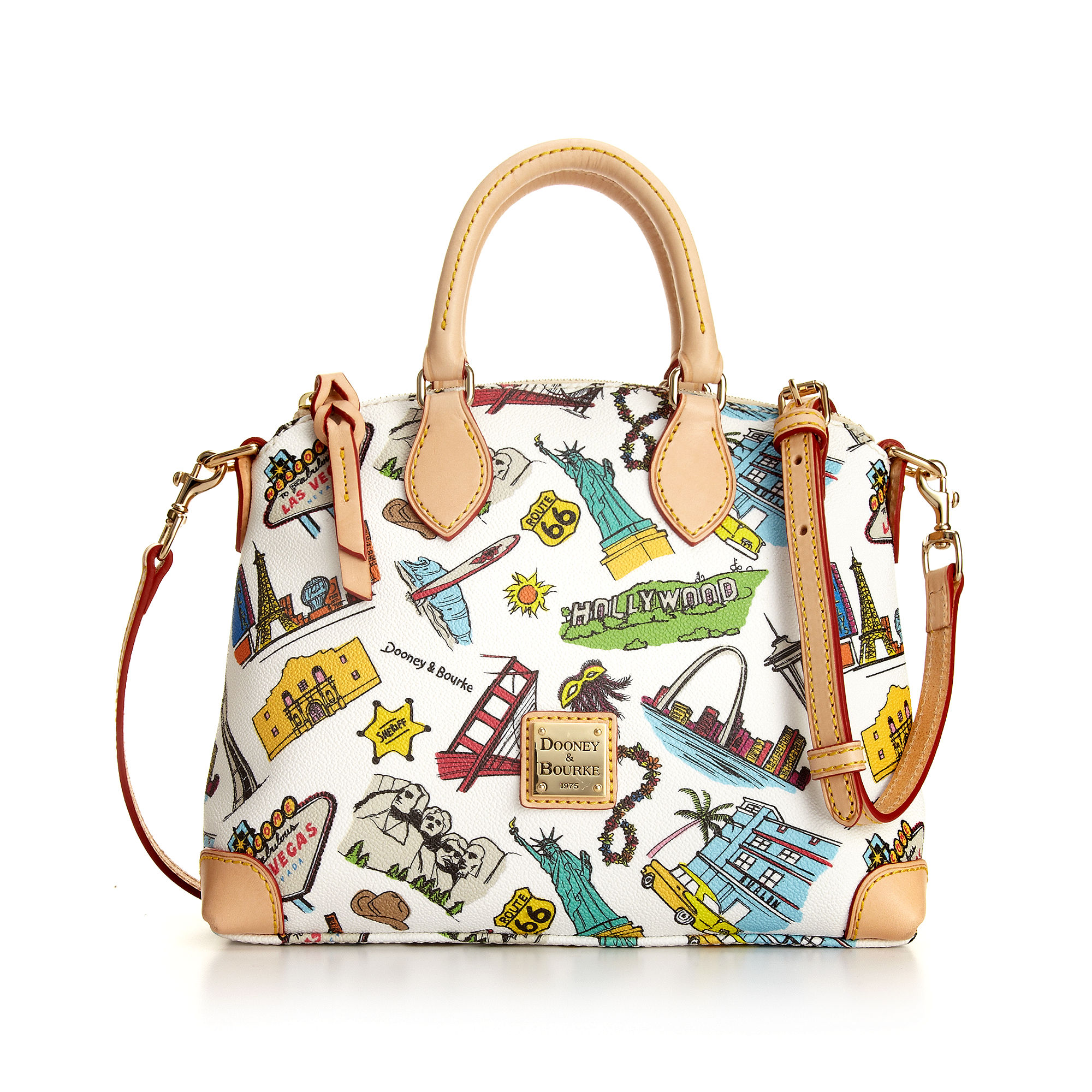 dooney bourke white americana crossbody satchel product 1 8088680 907424659