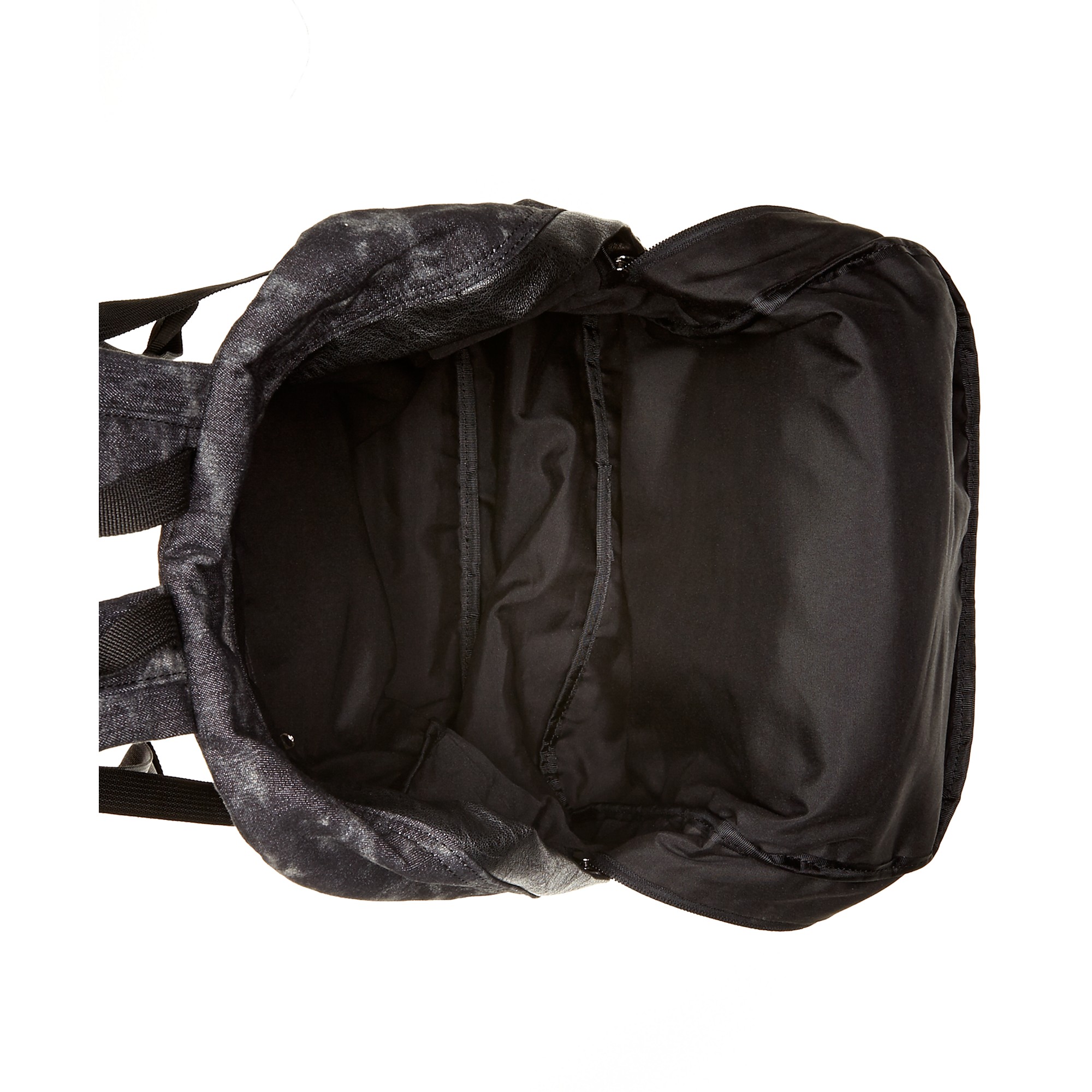 black acid wash backpack