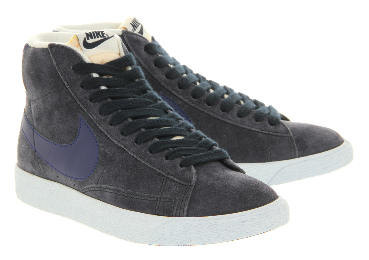 Lyst - Nike Blazer Hi Suede Vintage Obsidian Deep Royal Blue in Blue for Men