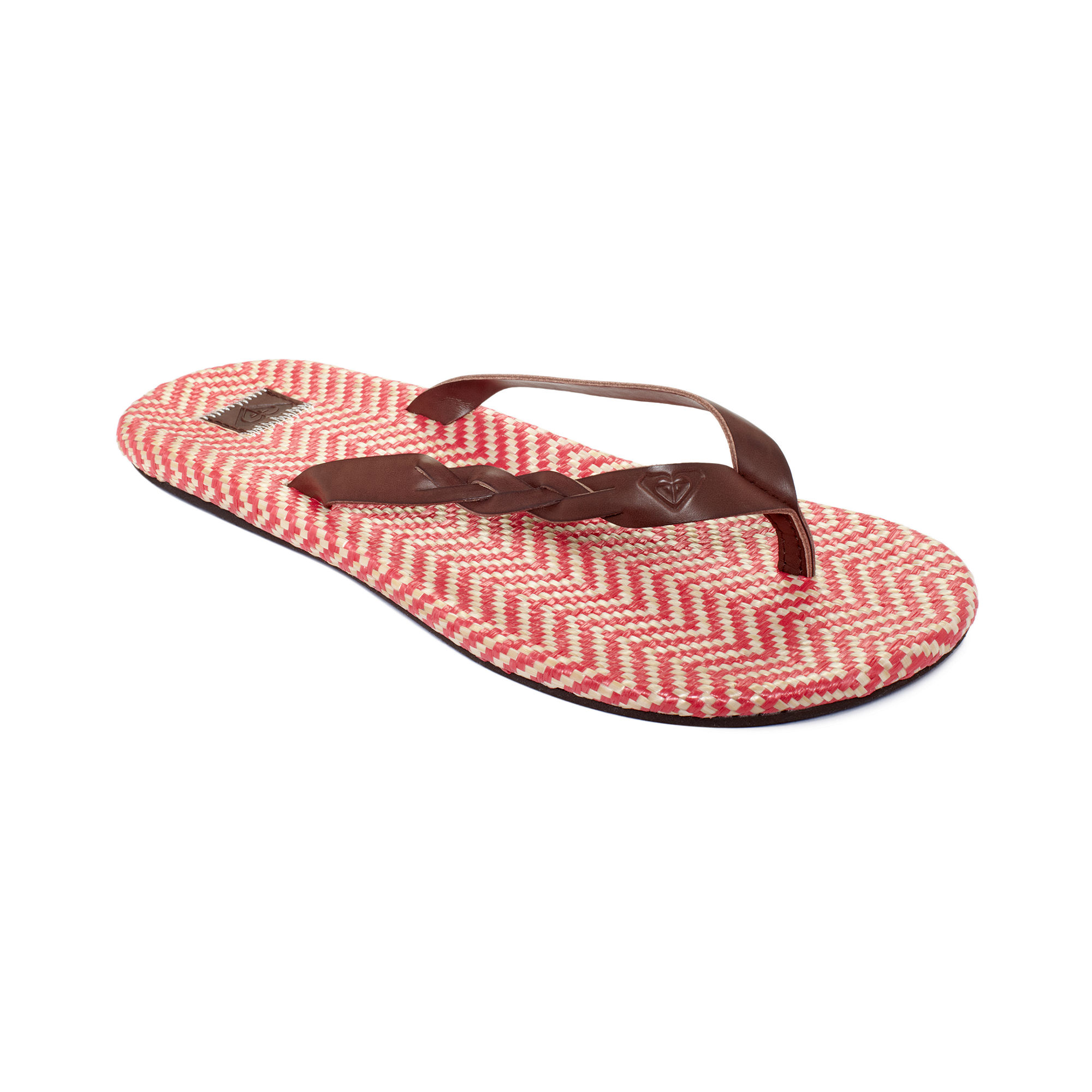 tan roxy flip flops
