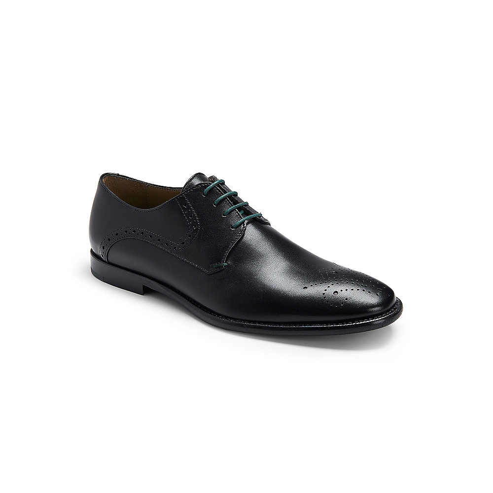 Tommy Hilfiger Leather Brocade Dress Shoe in Black for Men | Lyst