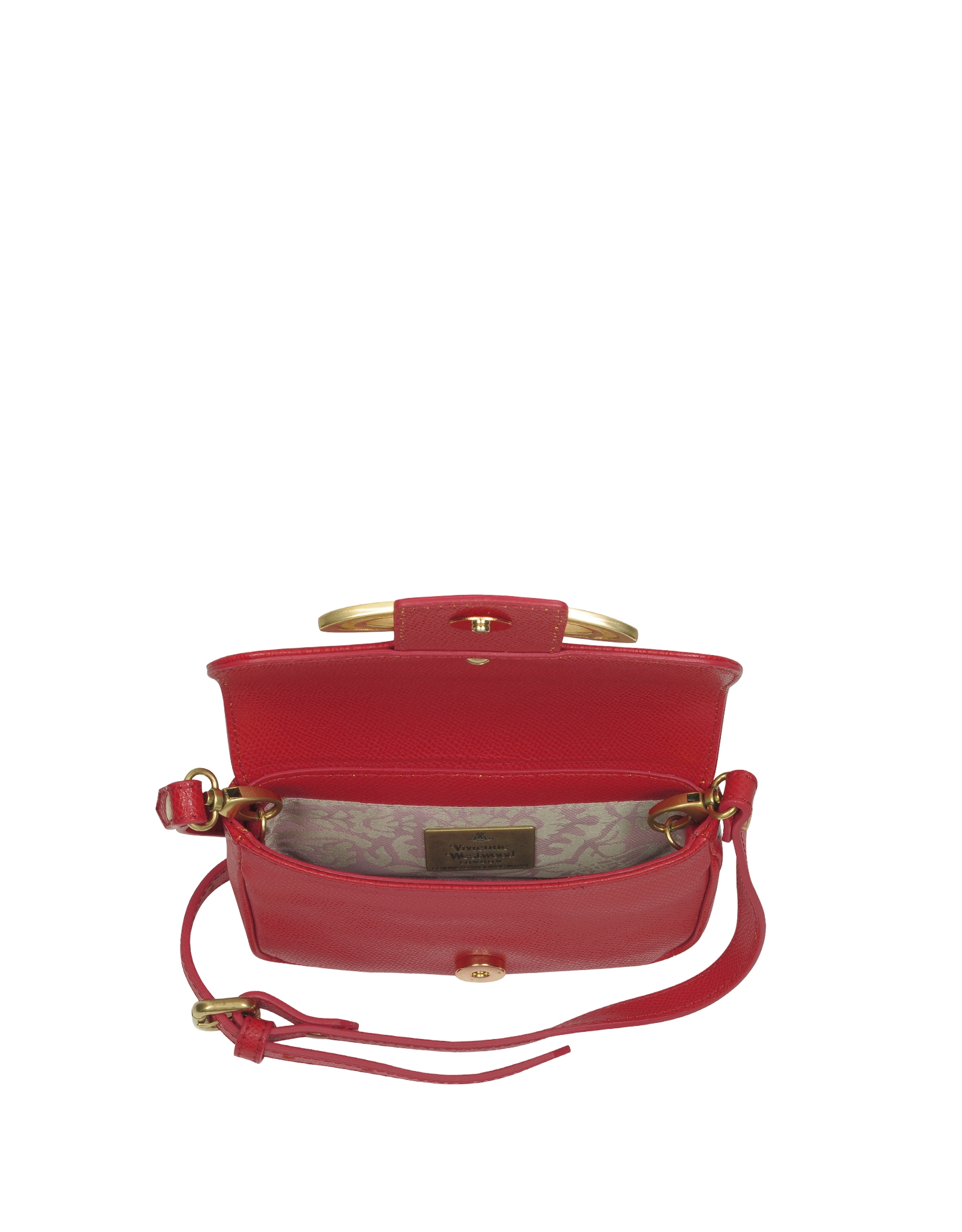 Vivienne Westwood Liz Mini Flap Leather Crossbody Bag in Red Lyst
