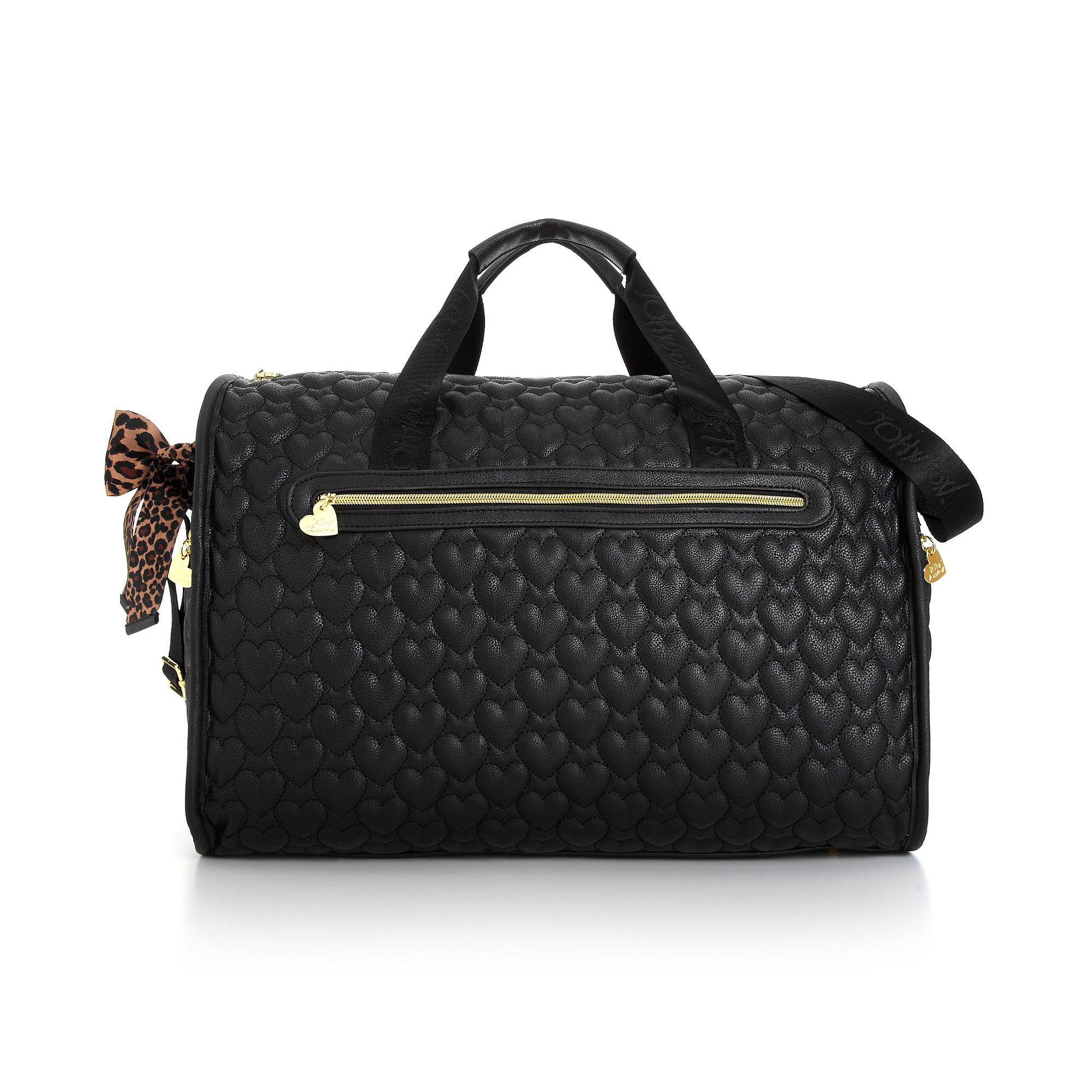 Betsey Johnson Quilted Weekender in Black | Lyst