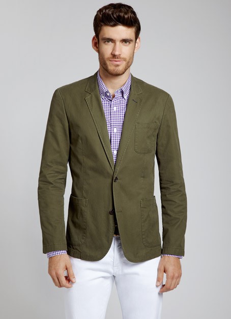 Bonobos The Washed Chino Blazer Forest Green for Men - Lyst