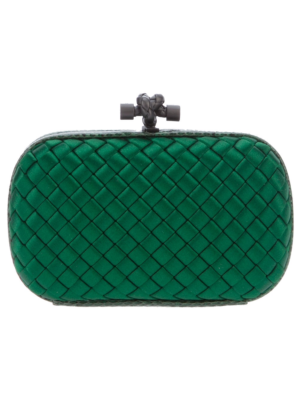 Bottega Veneta Woven Clutch in Green