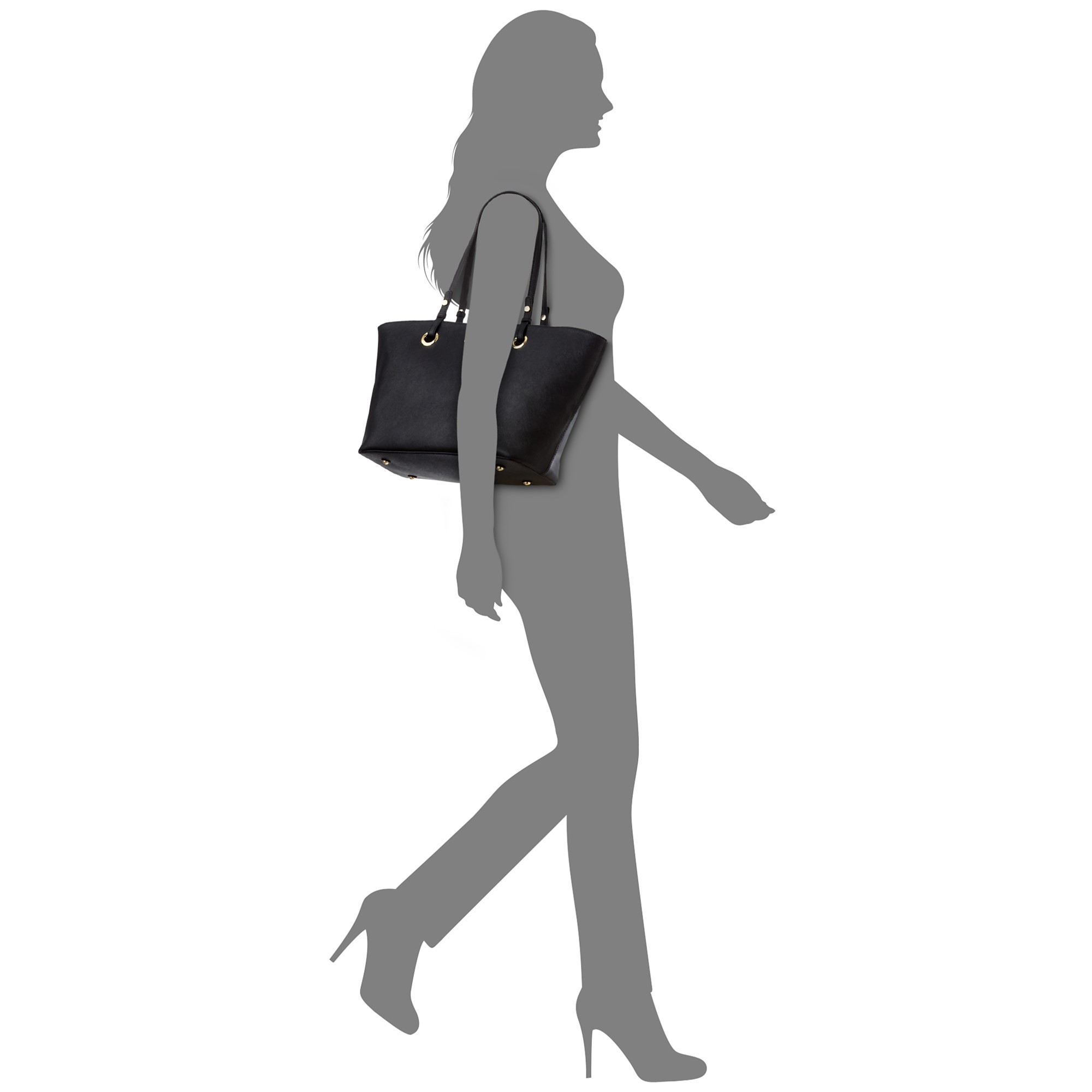 calvin klein key item saffiano leather tote