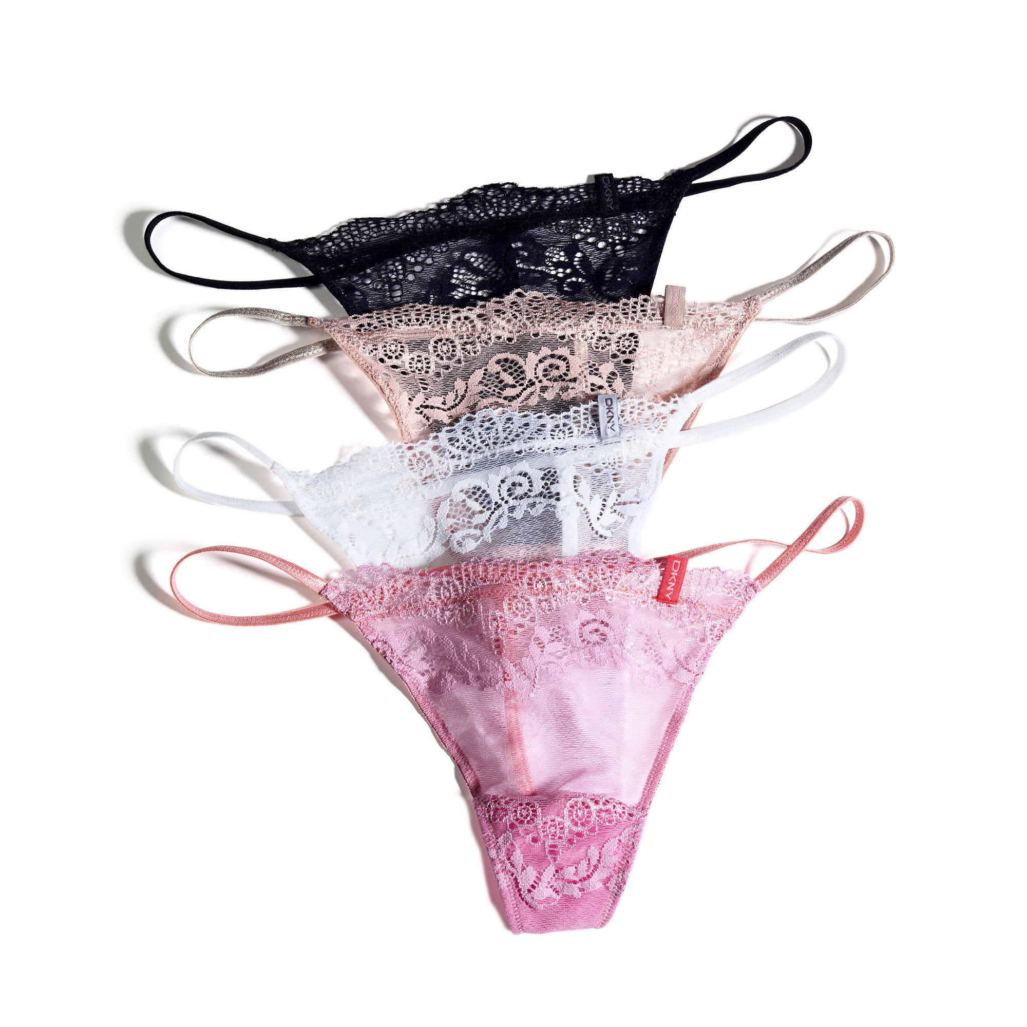 DKNY Lovely Lace G String in Pink Lyst